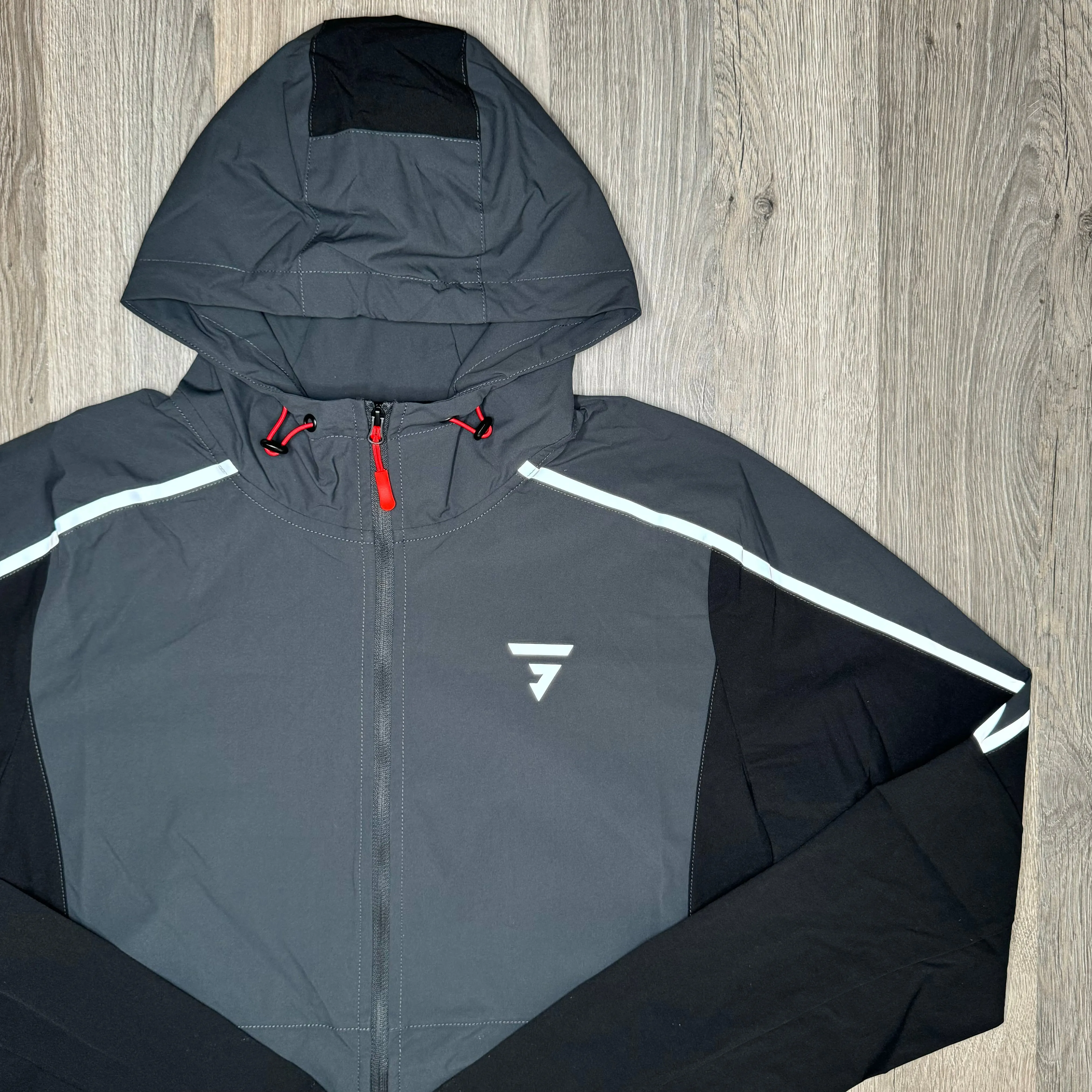 GRIID Reflect Windrunner Black / Red / Charcoal