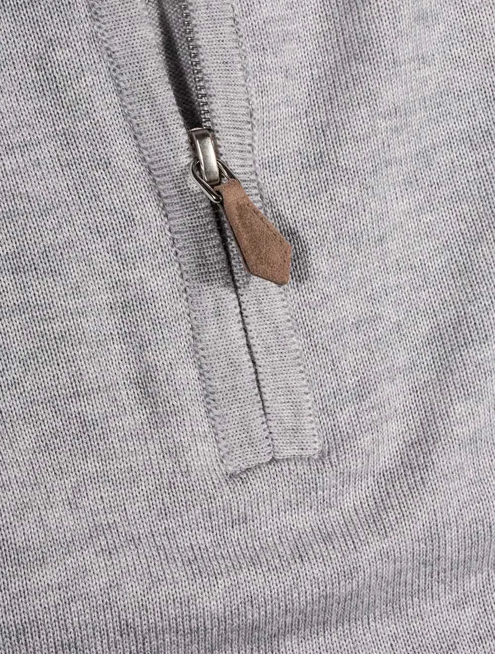 Half Zip Jumper Grey