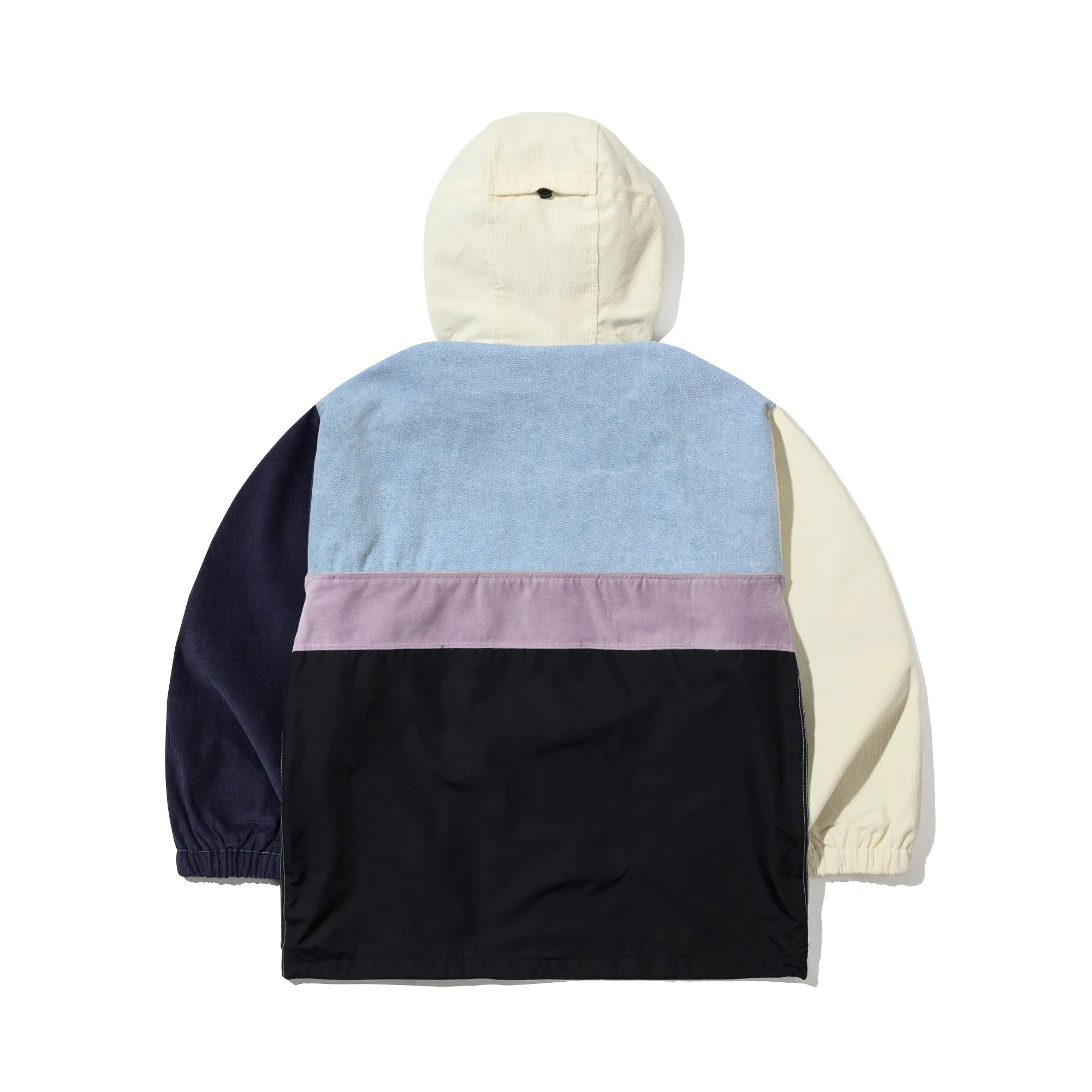 HF SOFT HOODED ANORAK JACKET CREAM / NAVY