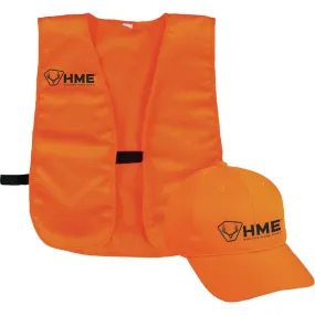 HME Orange Vest & Hat Combo One Size