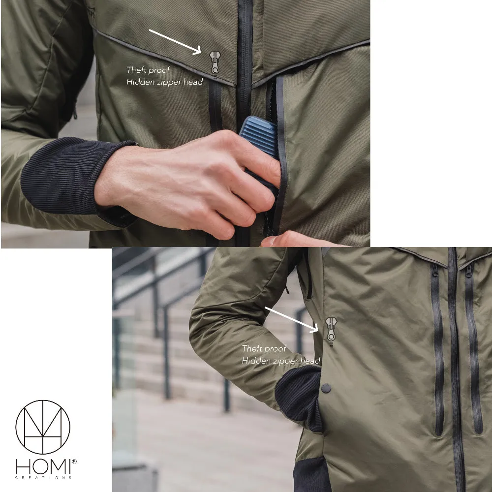 HOMI Next 2.0 Heated Jacket - Black / Navy / Green