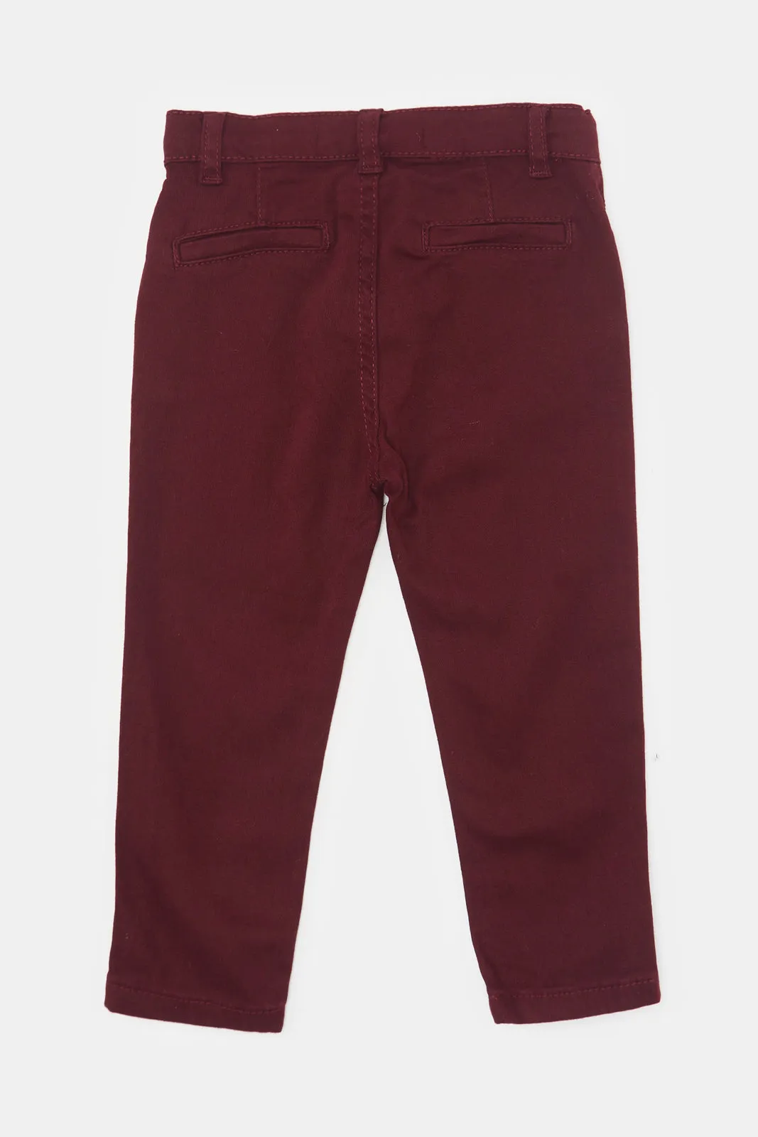 Infant Boys Burgundy Chino Pants