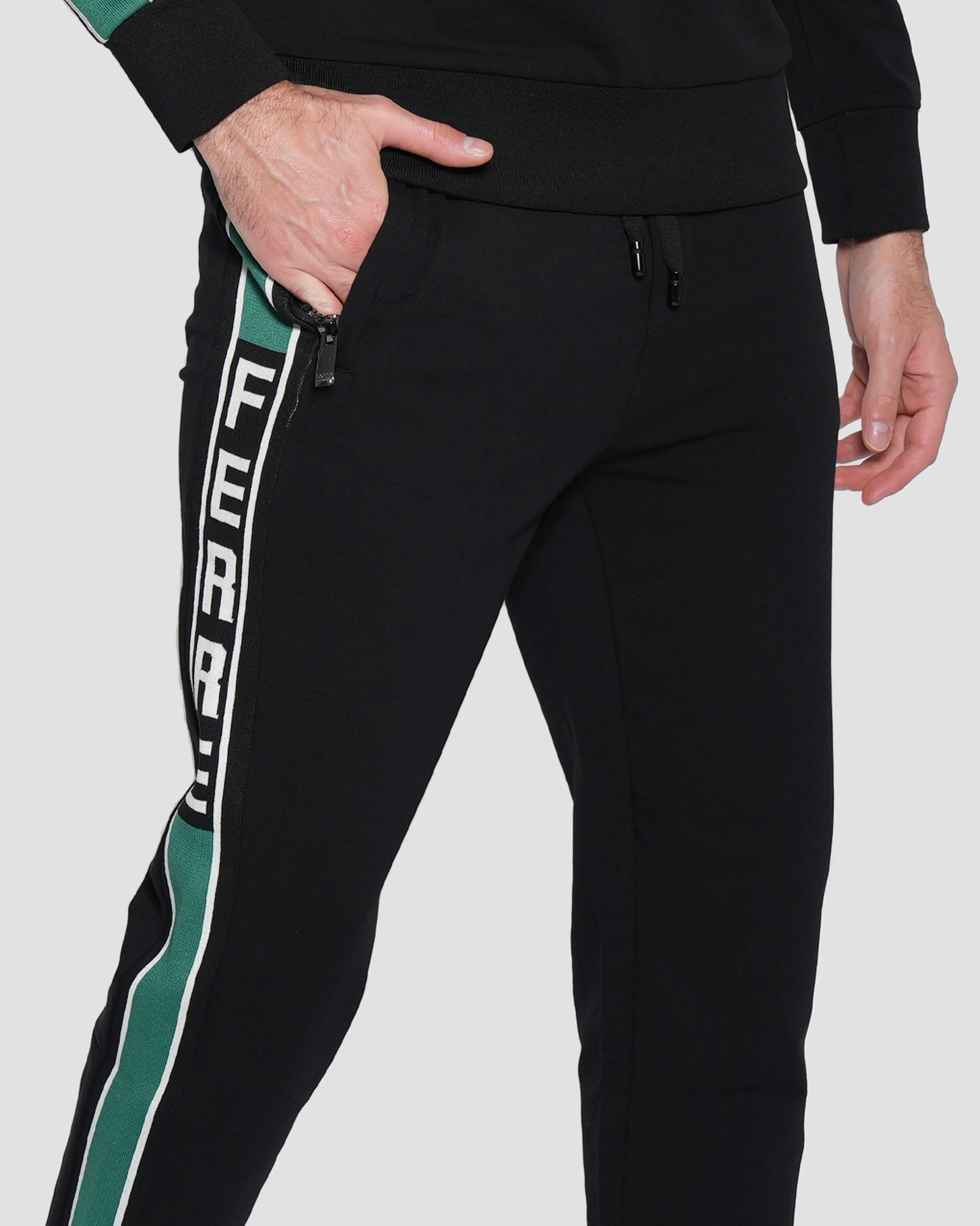 Jacquard Logo Tape Track Pants