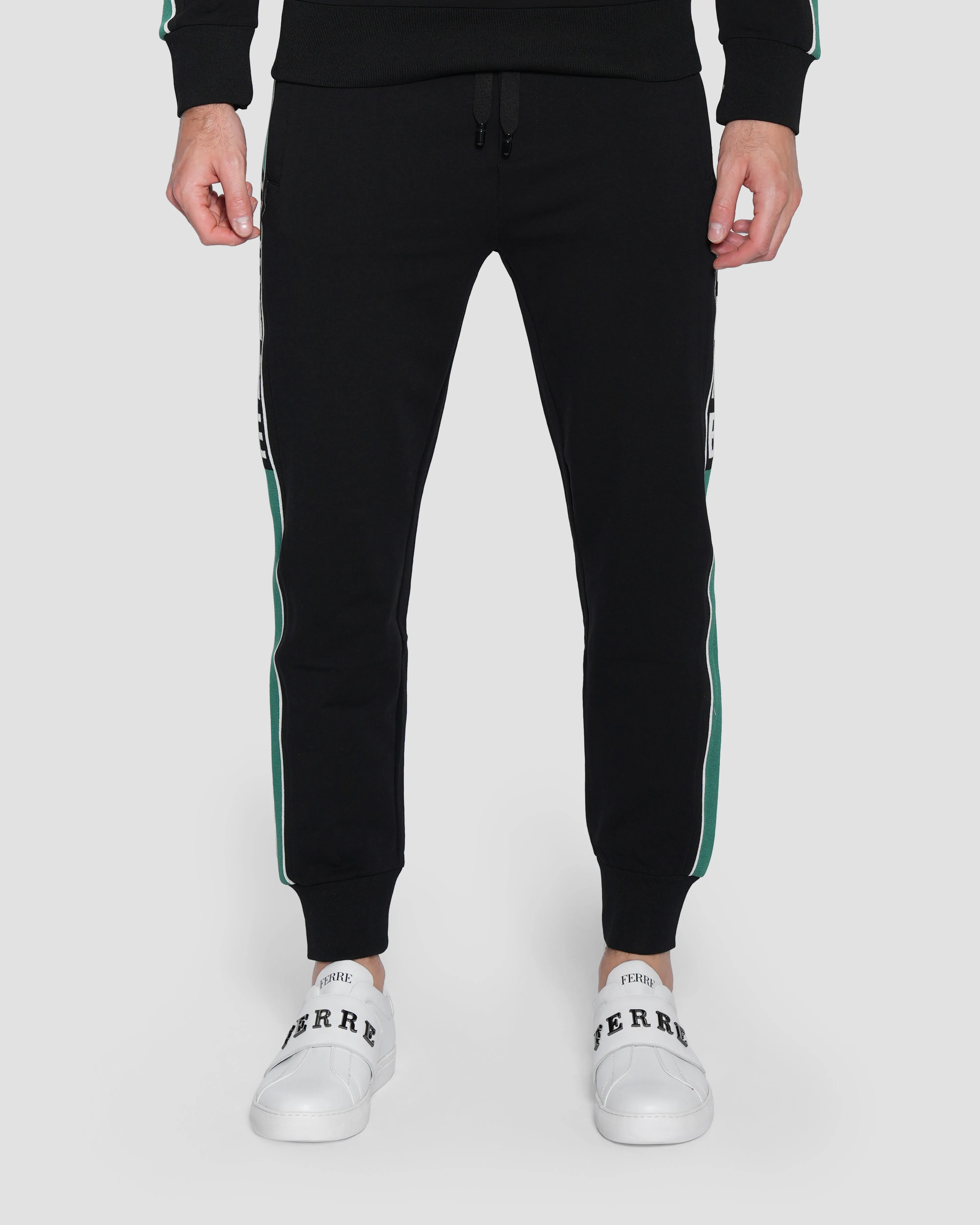 Jacquard Logo Tape Track Pants