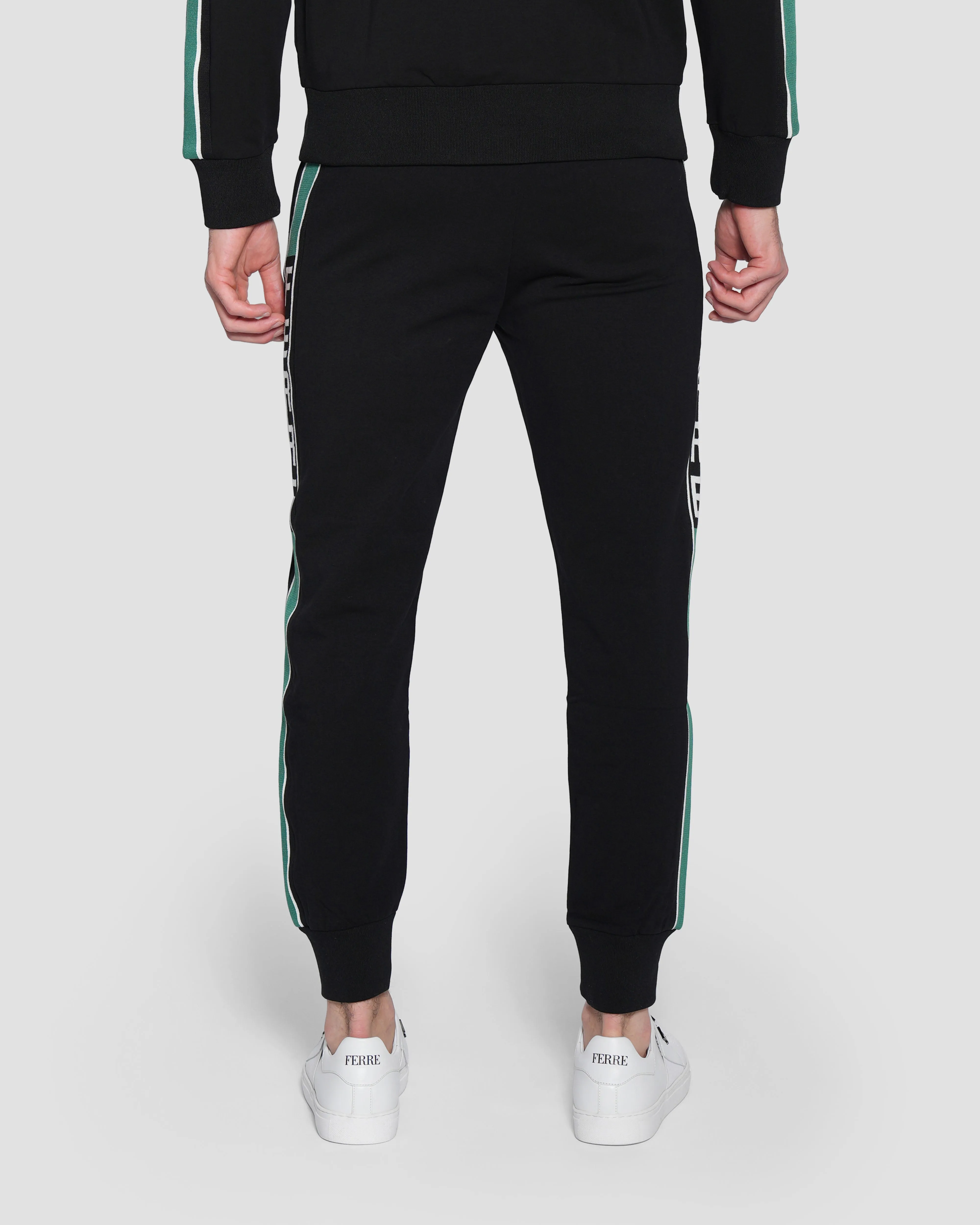 Jacquard Logo Tape Track Pants