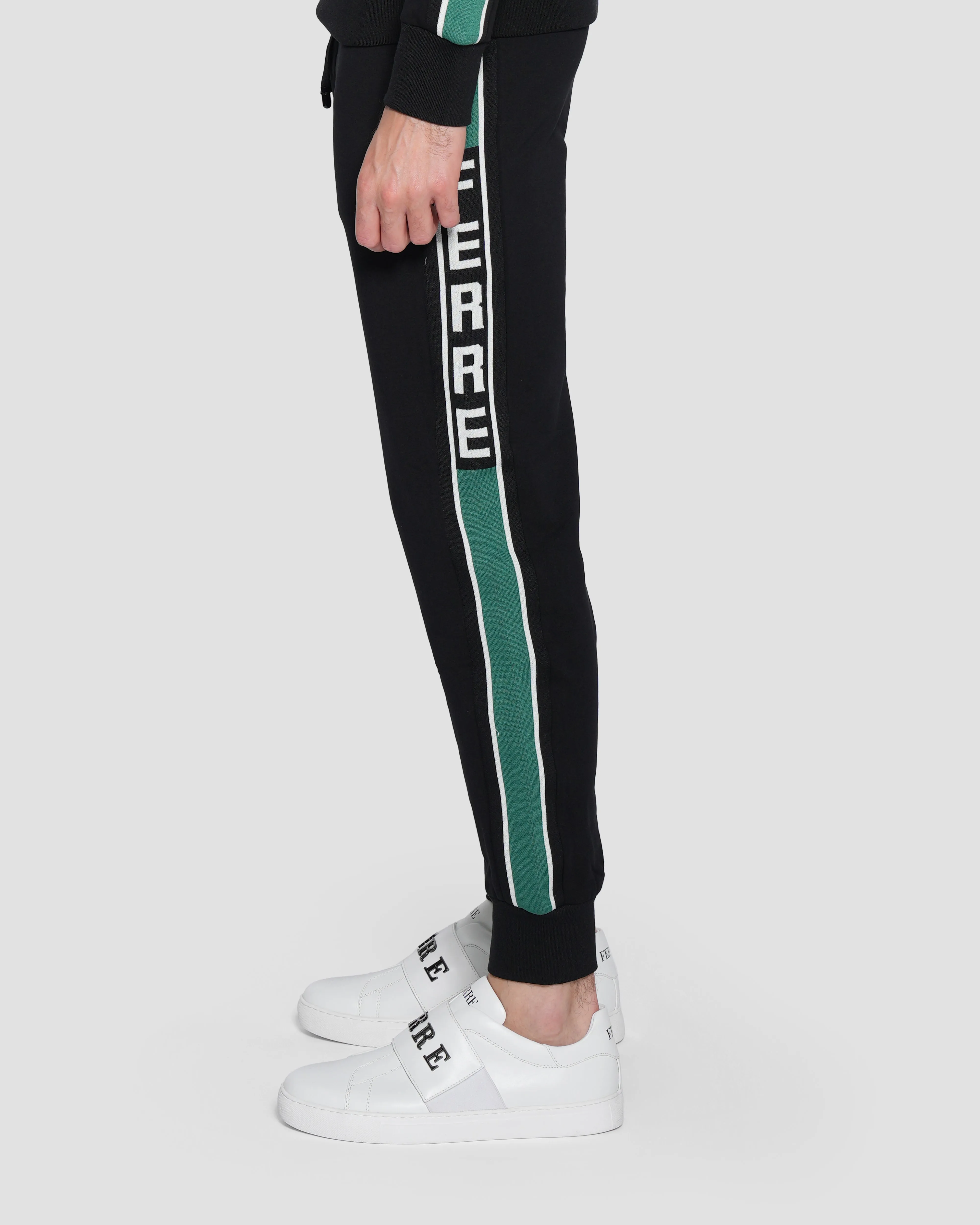 Jacquard Logo Tape Track Pants