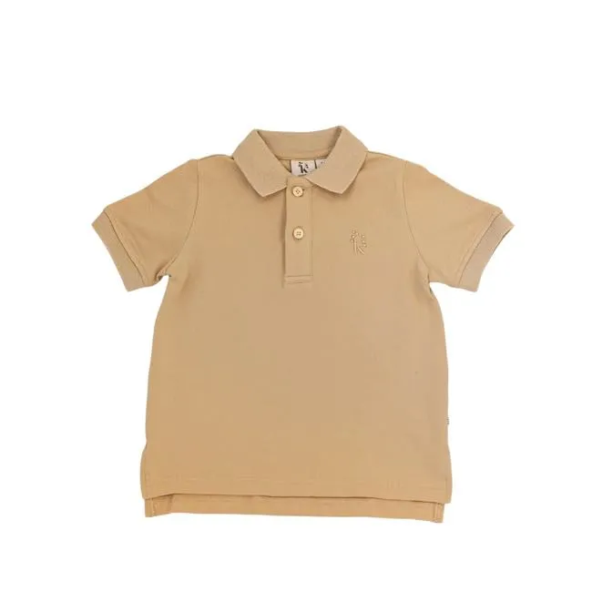 Karibou Kids Polo T-Shirt - Sand Dune