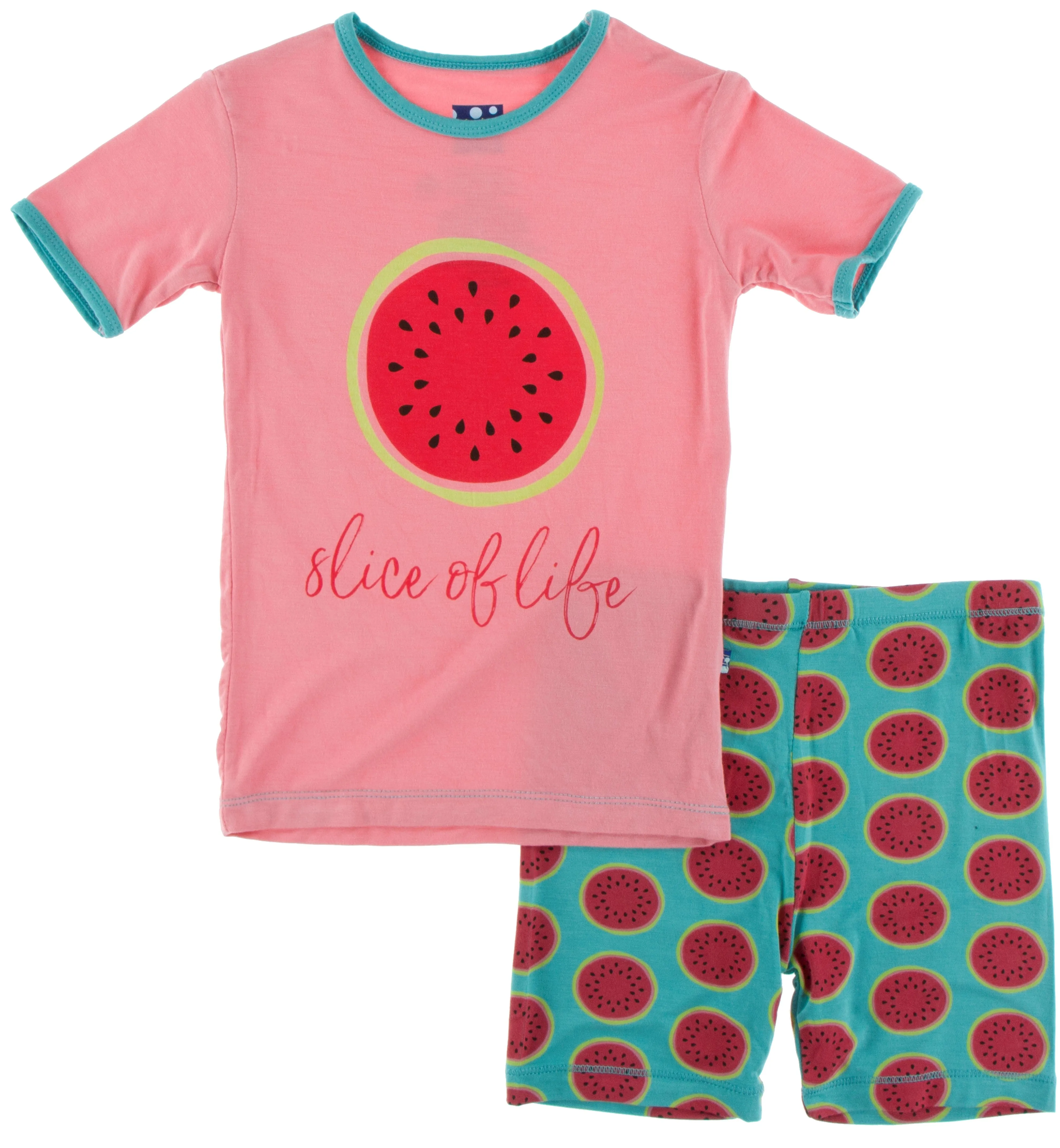 KicKee Pants Neptune Watermelon S/S Pajama Set with Shorts