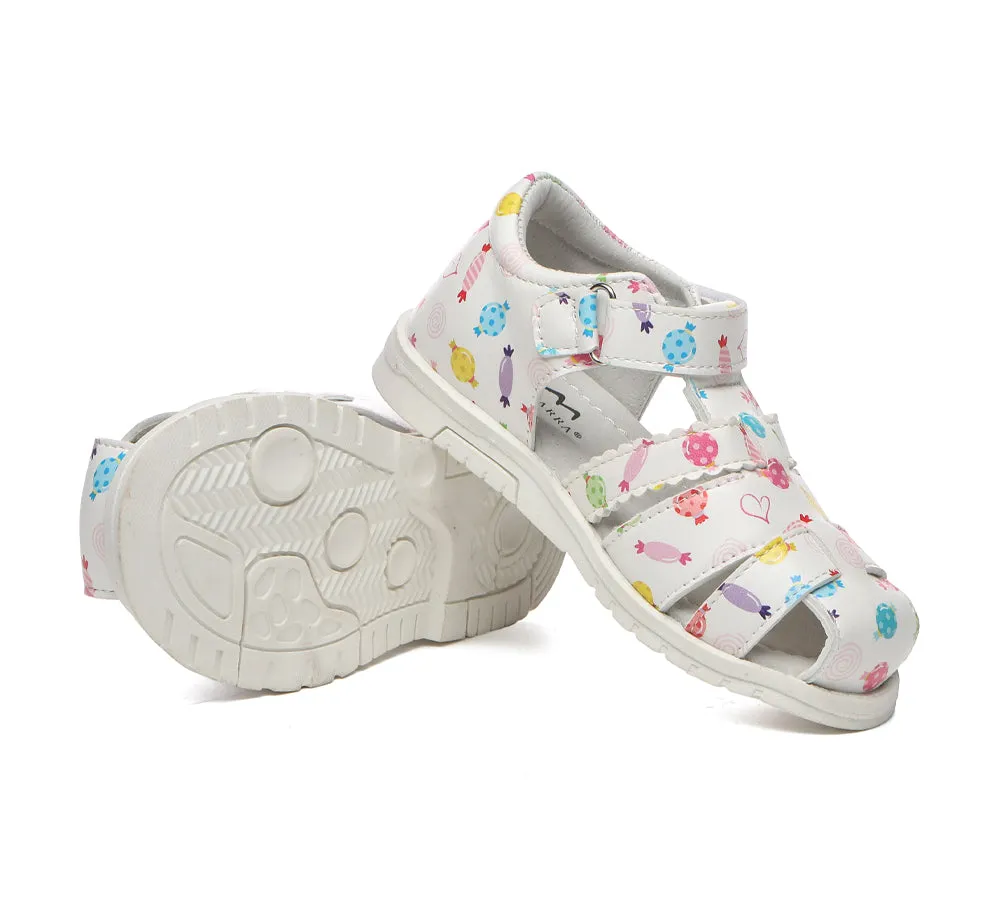 Kids Hoop And Loop Roma Candy Girls Sandals