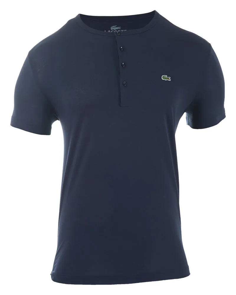 Lacoste Pima Henley Short Sleeve T-Shirt Mens Style # TH3081-51