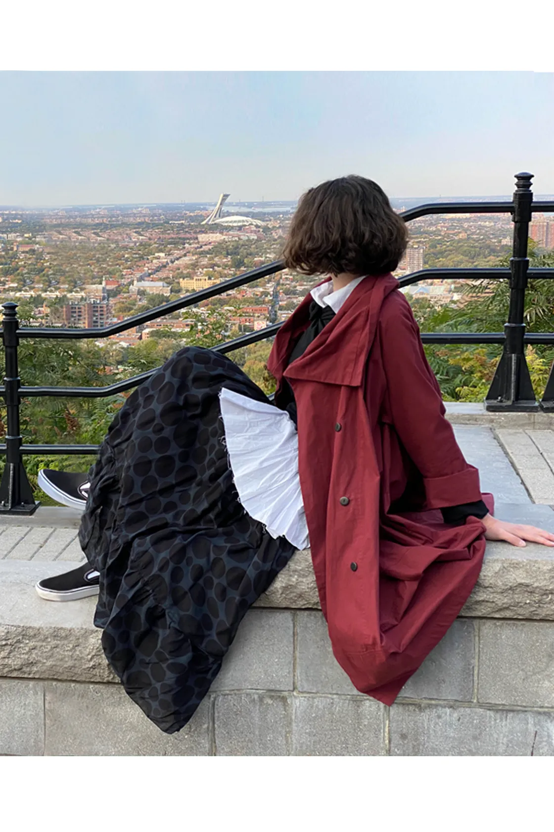 Lancaster Coat in Cranberry Canvas