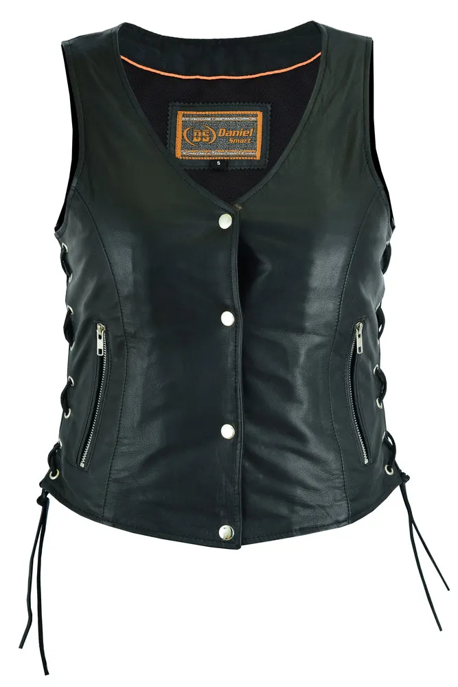 Leather Women's Full Cut Great Fit Vest