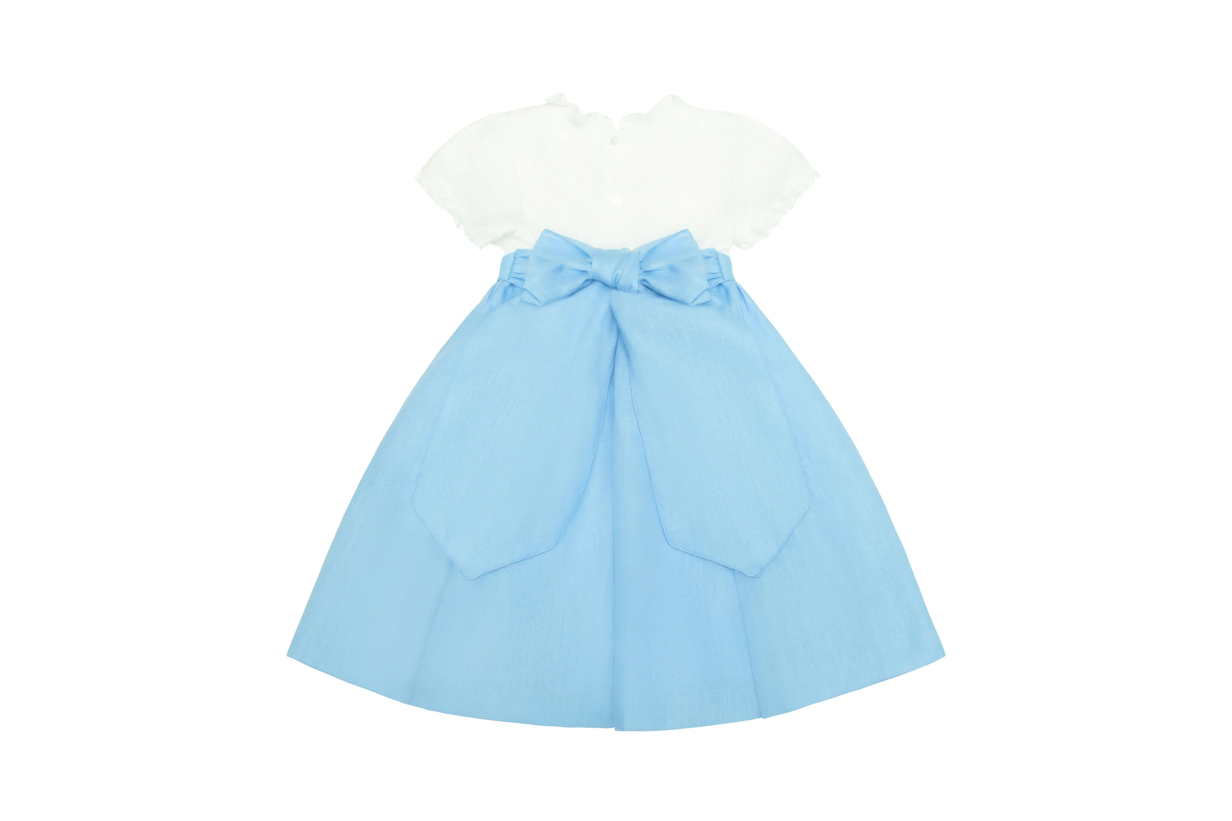 Leo Dress - Light Blue Linen