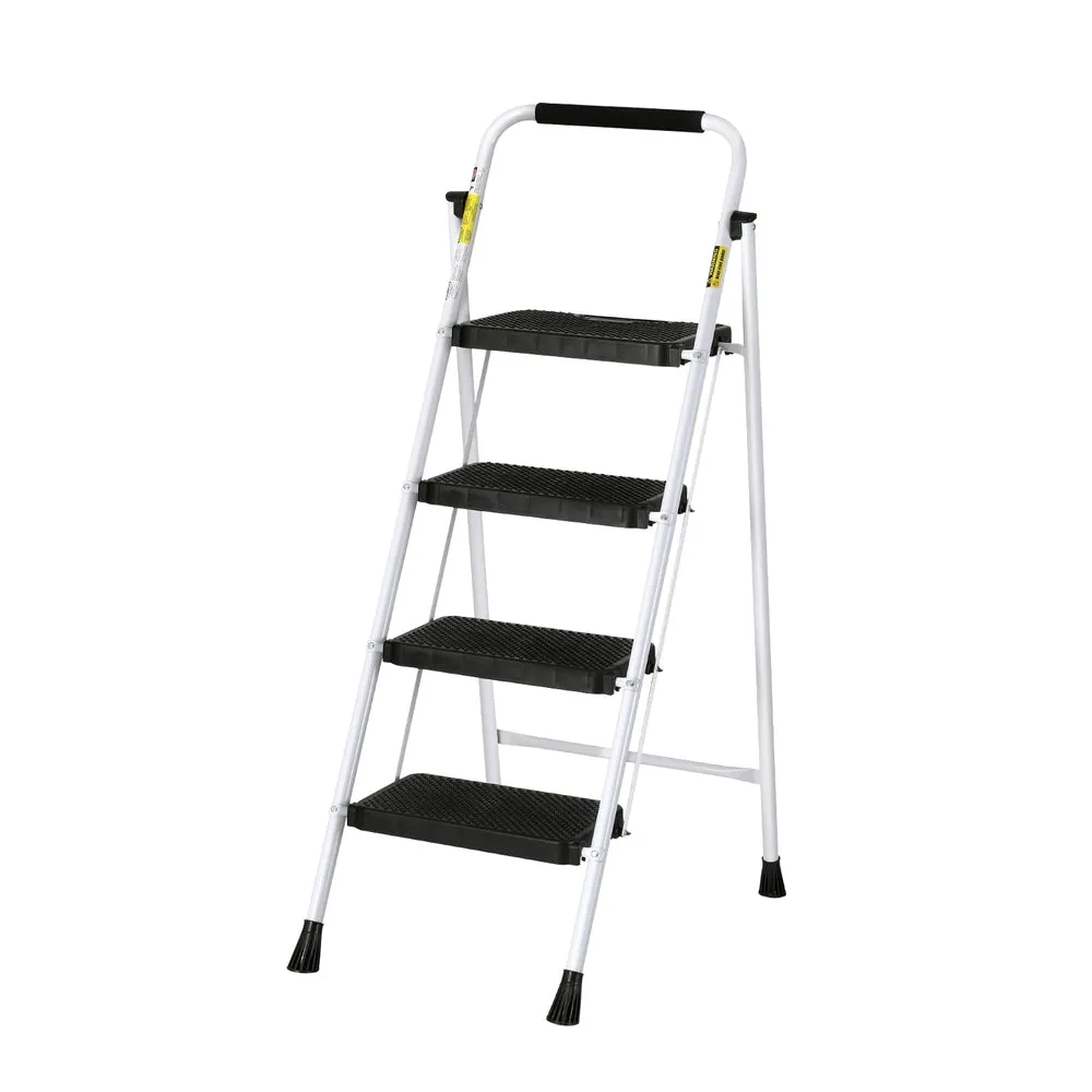 Lightweight Folding 4 Step Ladder, Non-Slip, Steel - Giantz