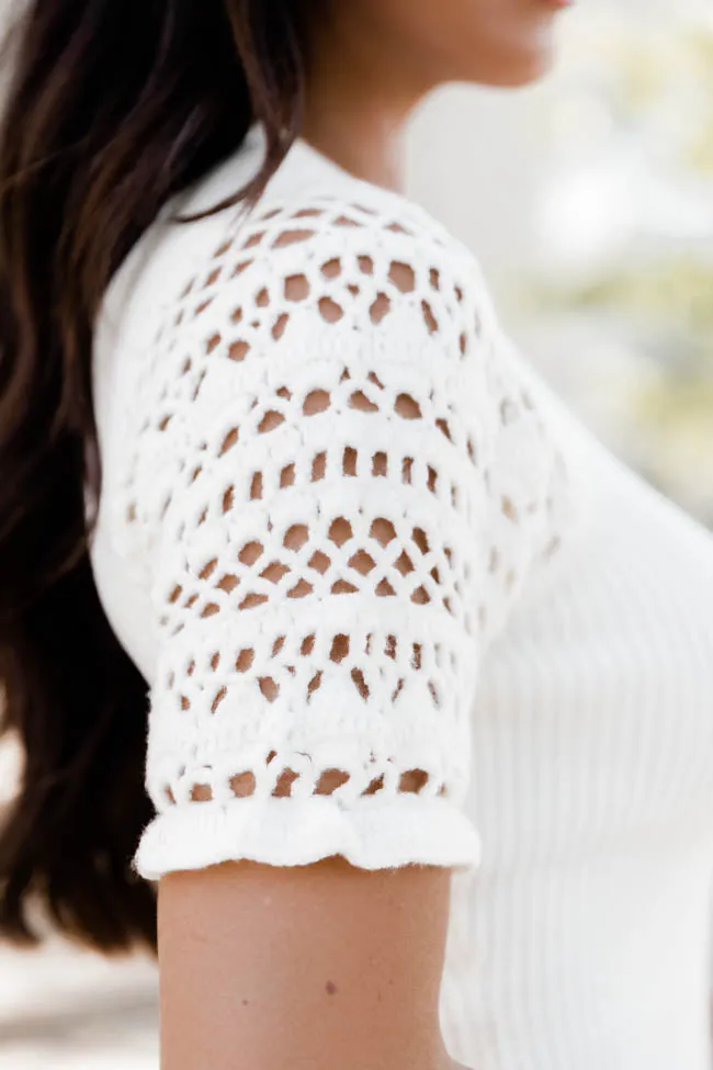 Live For You Cream Sweater Dress FINAL SALE