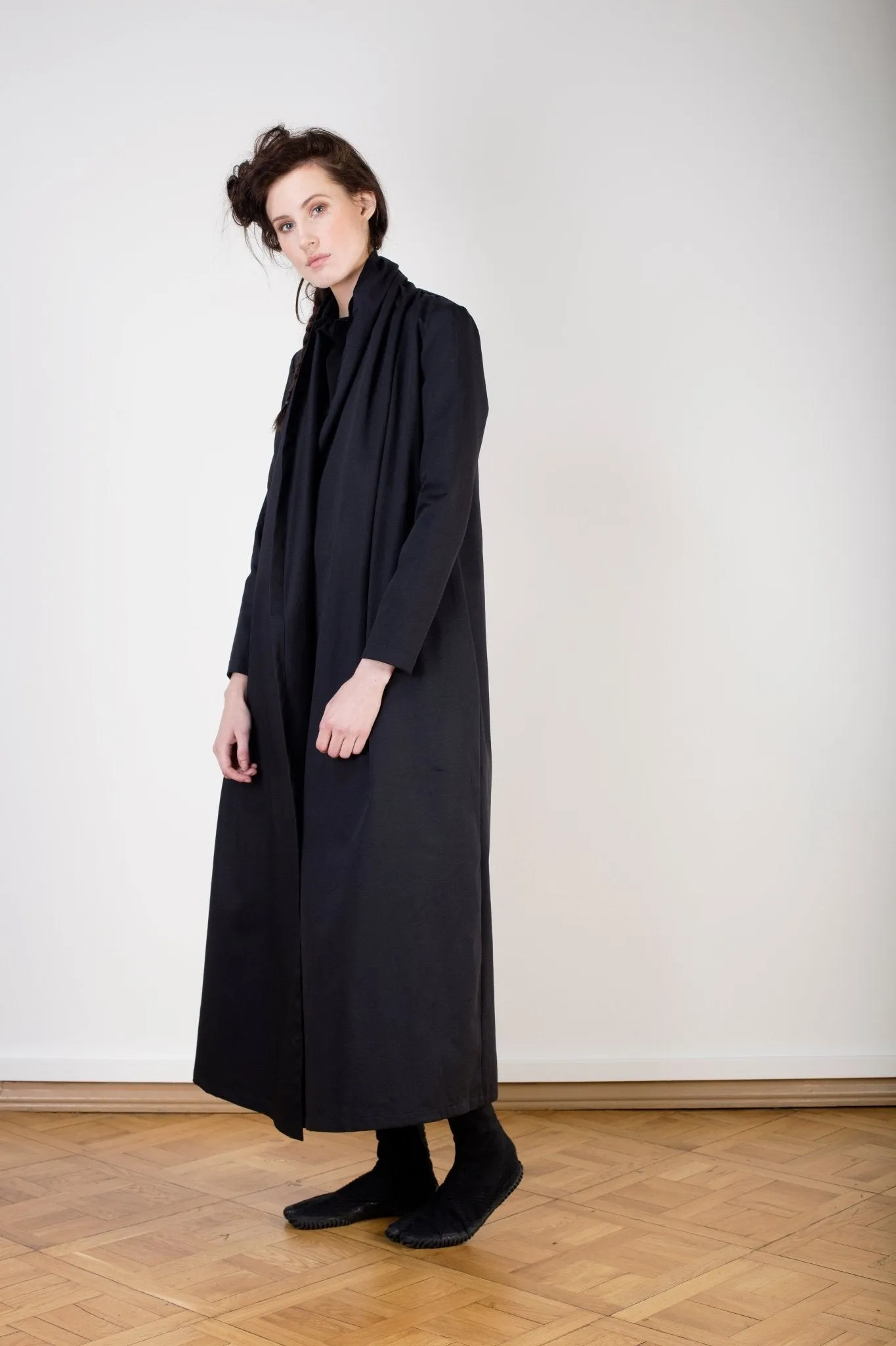 Long Cotton Twill Jacket