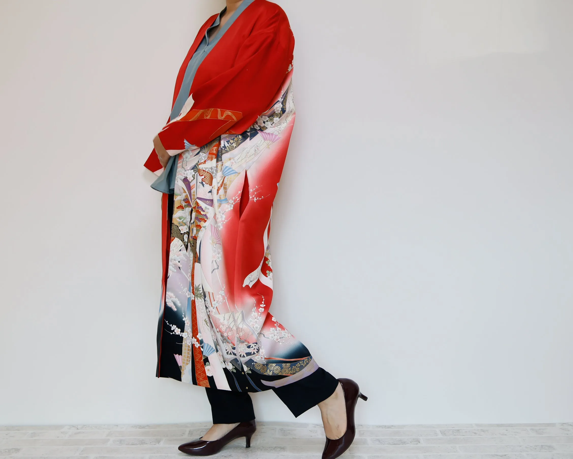 <J06-027> KIMONO Long Jacket