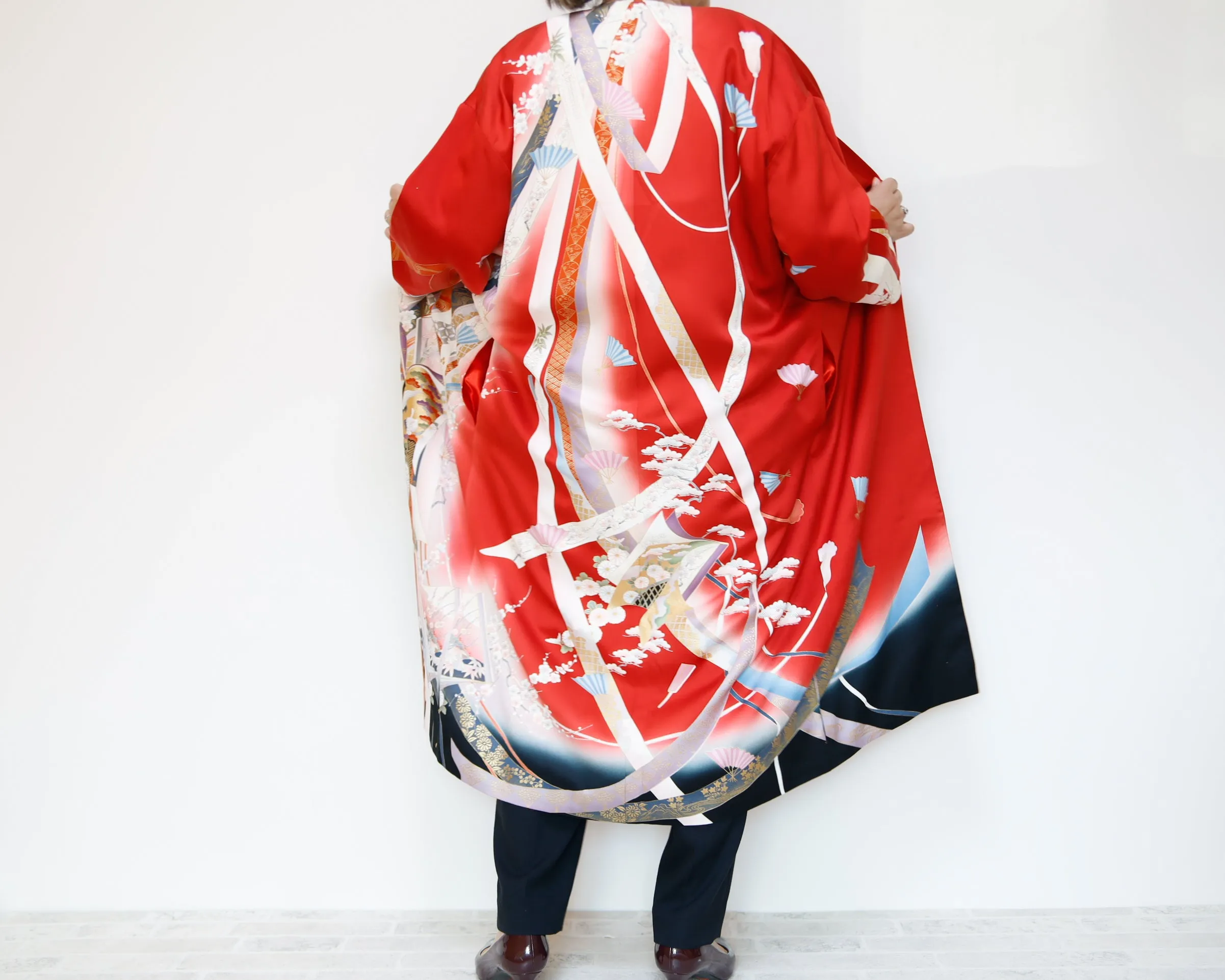 <J06-027> KIMONO Long Jacket