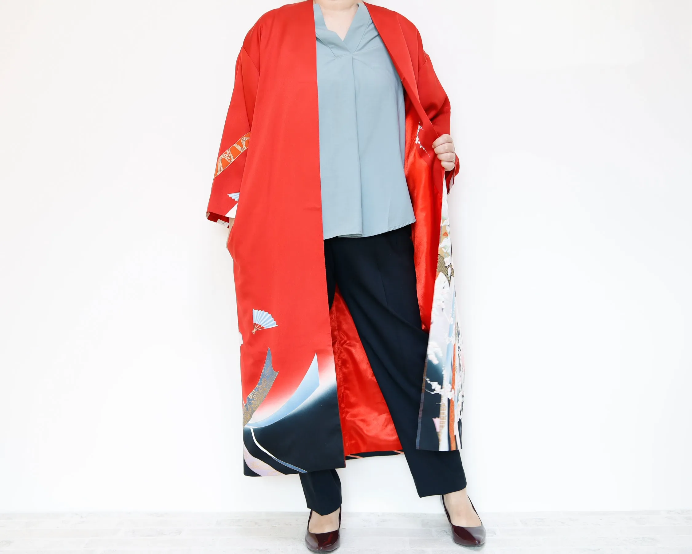 <J06-027> KIMONO Long Jacket