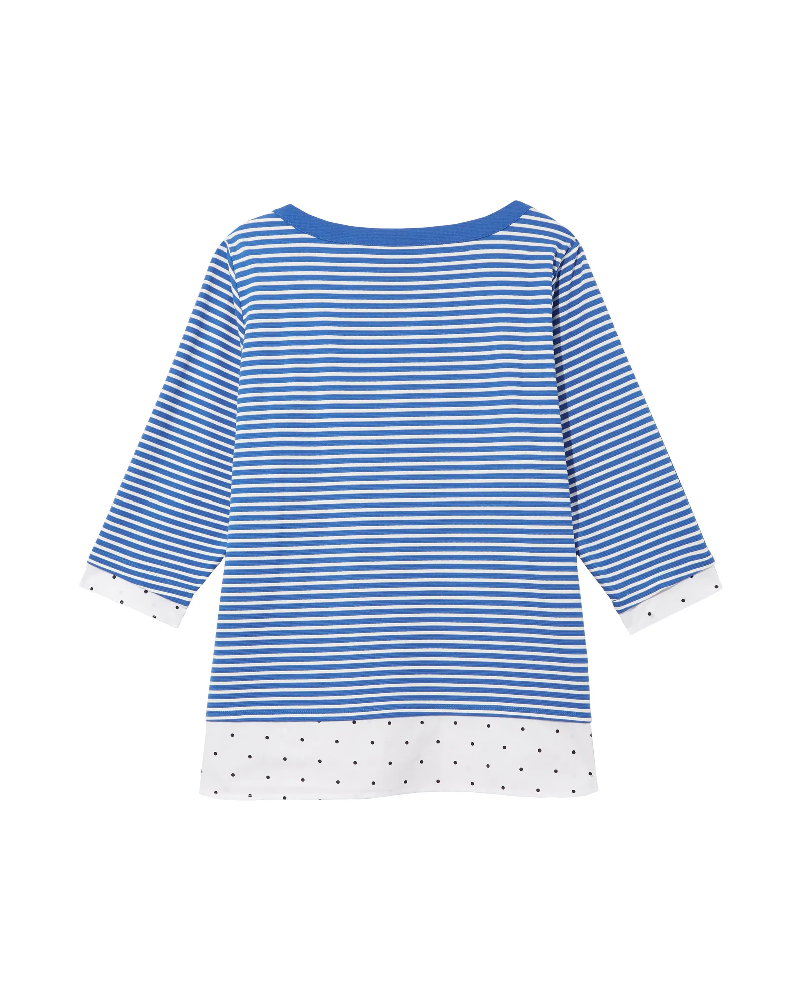 Lucia Twofer Top | Royal Blue / White