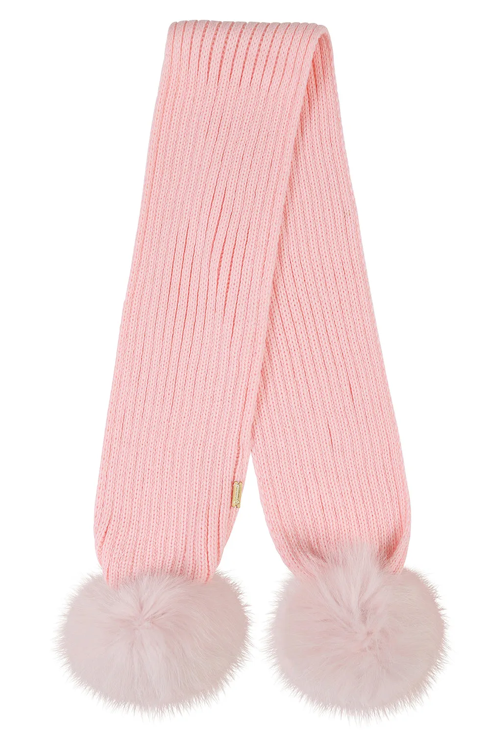 Luxe Ribbed scarf in Pink