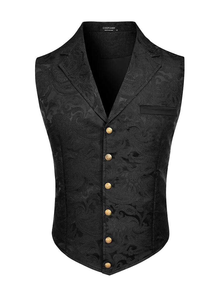 Luxury Floral Tuxedo Vest (US Only)