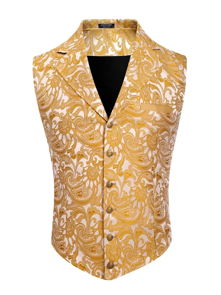 Luxury Floral Tuxedo Vest (US Only)