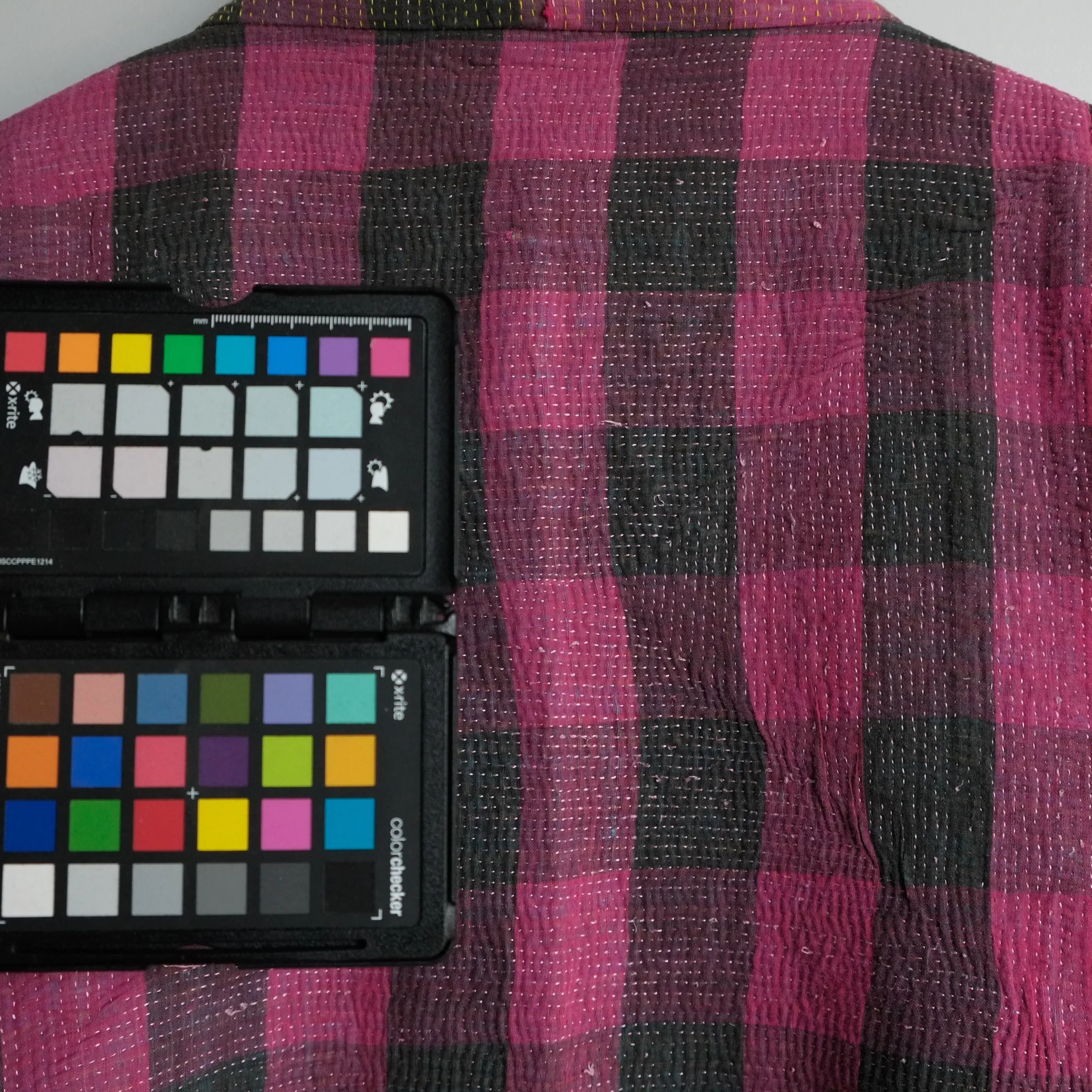 M Magenta and Charcoal Checks Anoushka Jacket SS040