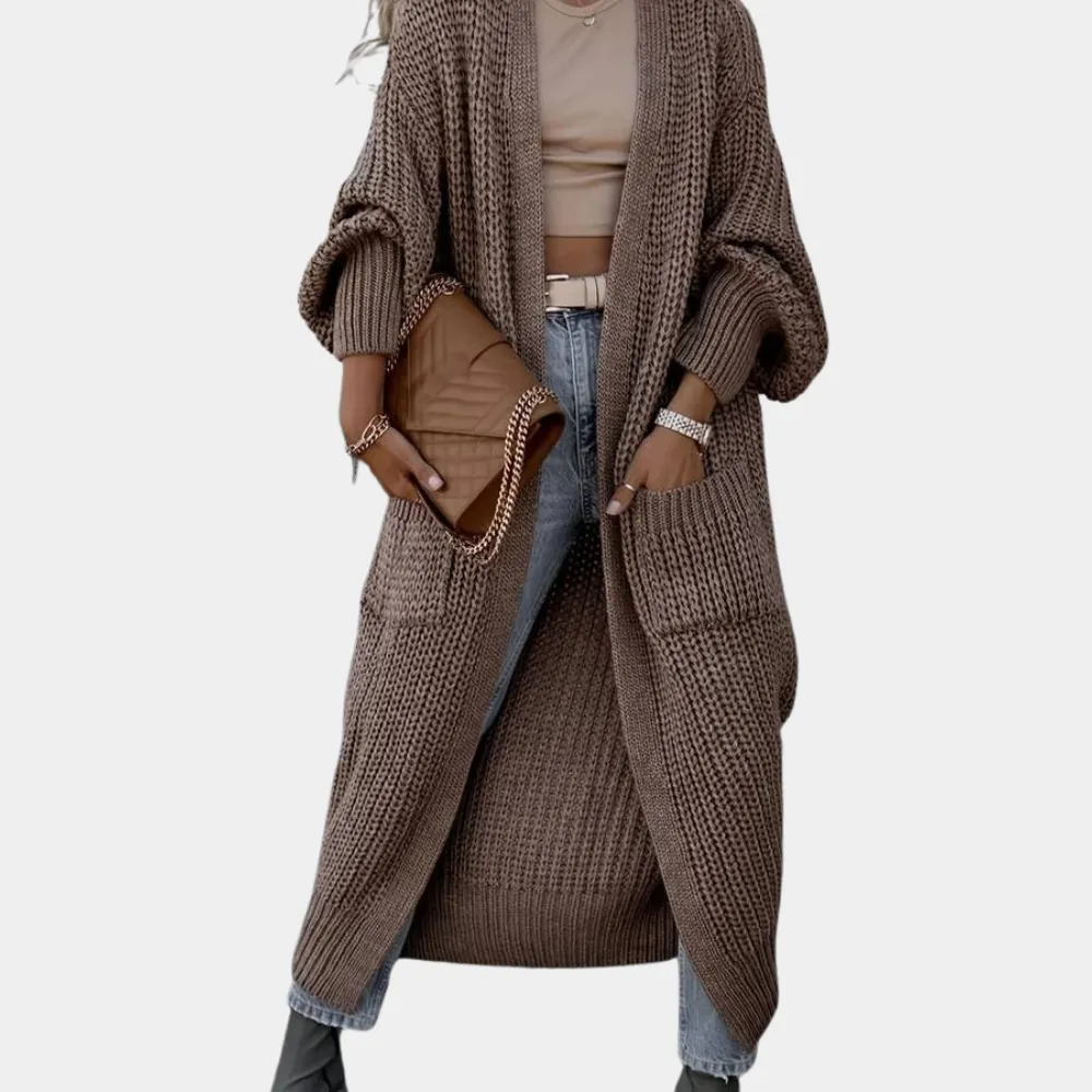 Manette - Long Knitted Ladies Cardigan