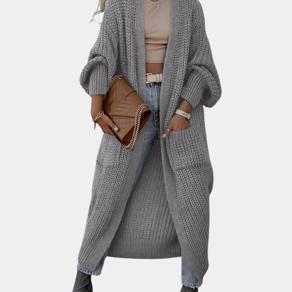 Manette - Long Knitted Ladies Cardigan