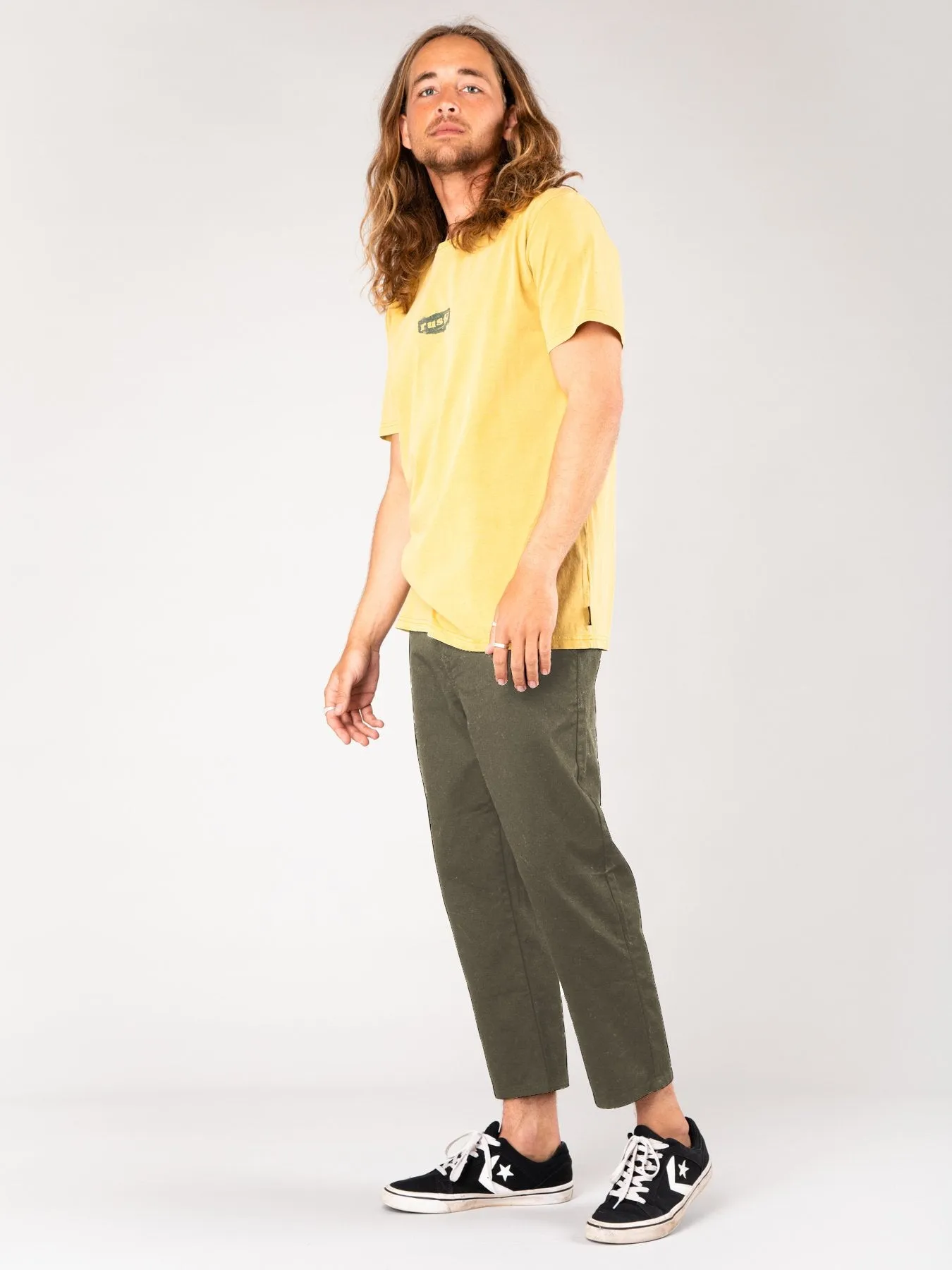 Manila Cropped Chino Pant - Rifle Green