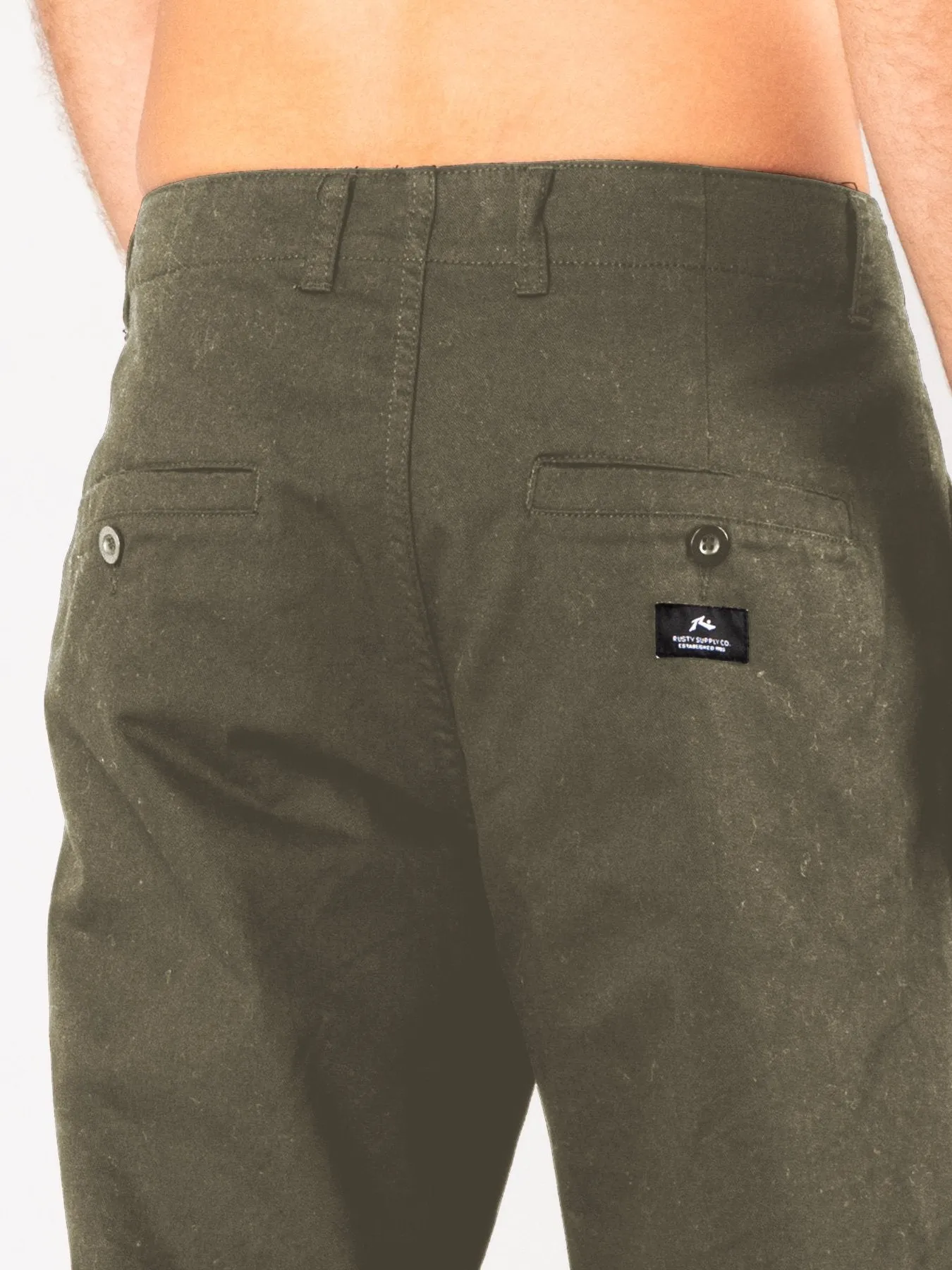 Manila Cropped Chino Pant - Rifle Green