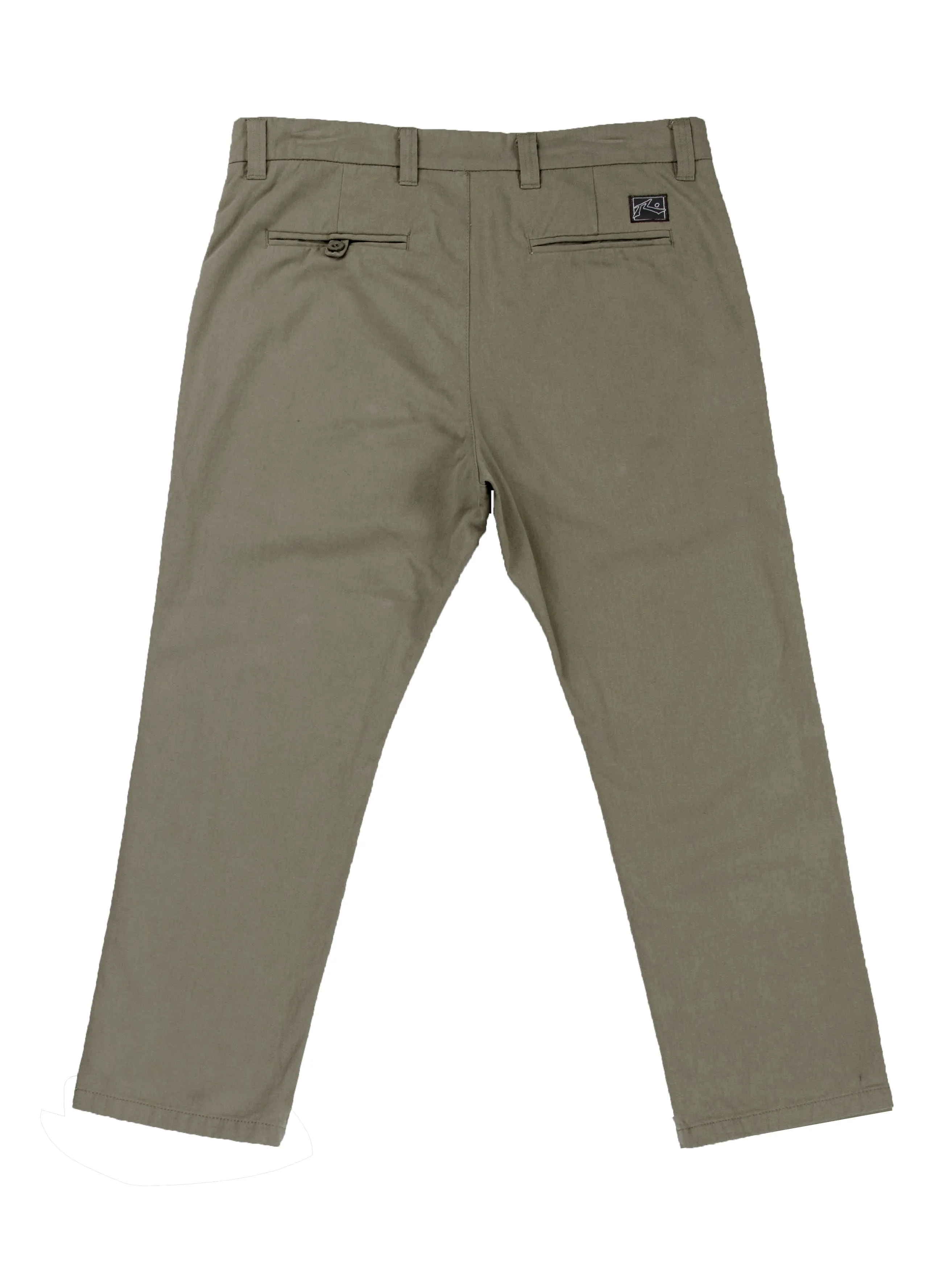 Manila Cropped Chino Pant - Rifle Green