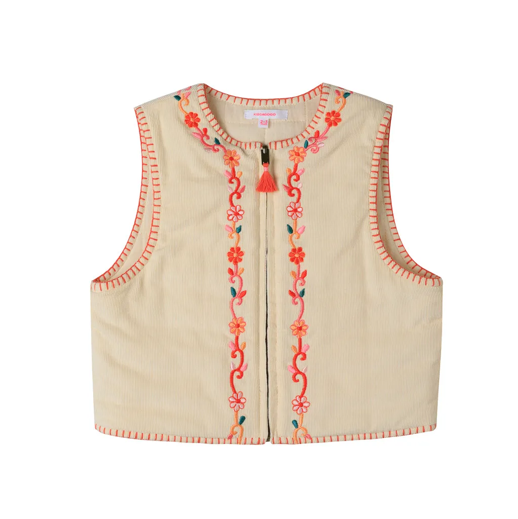 Marceline Embroidered Vest