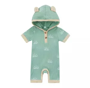 Marley Sun Hooded Onesie - Mint