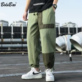 Men's Cargo Pants Male Patchwork Casual Pants