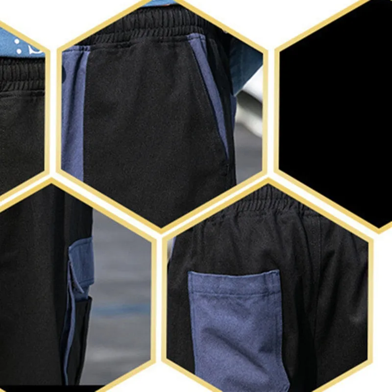 Men's Cargo Pants Male Patchwork Casual Pants