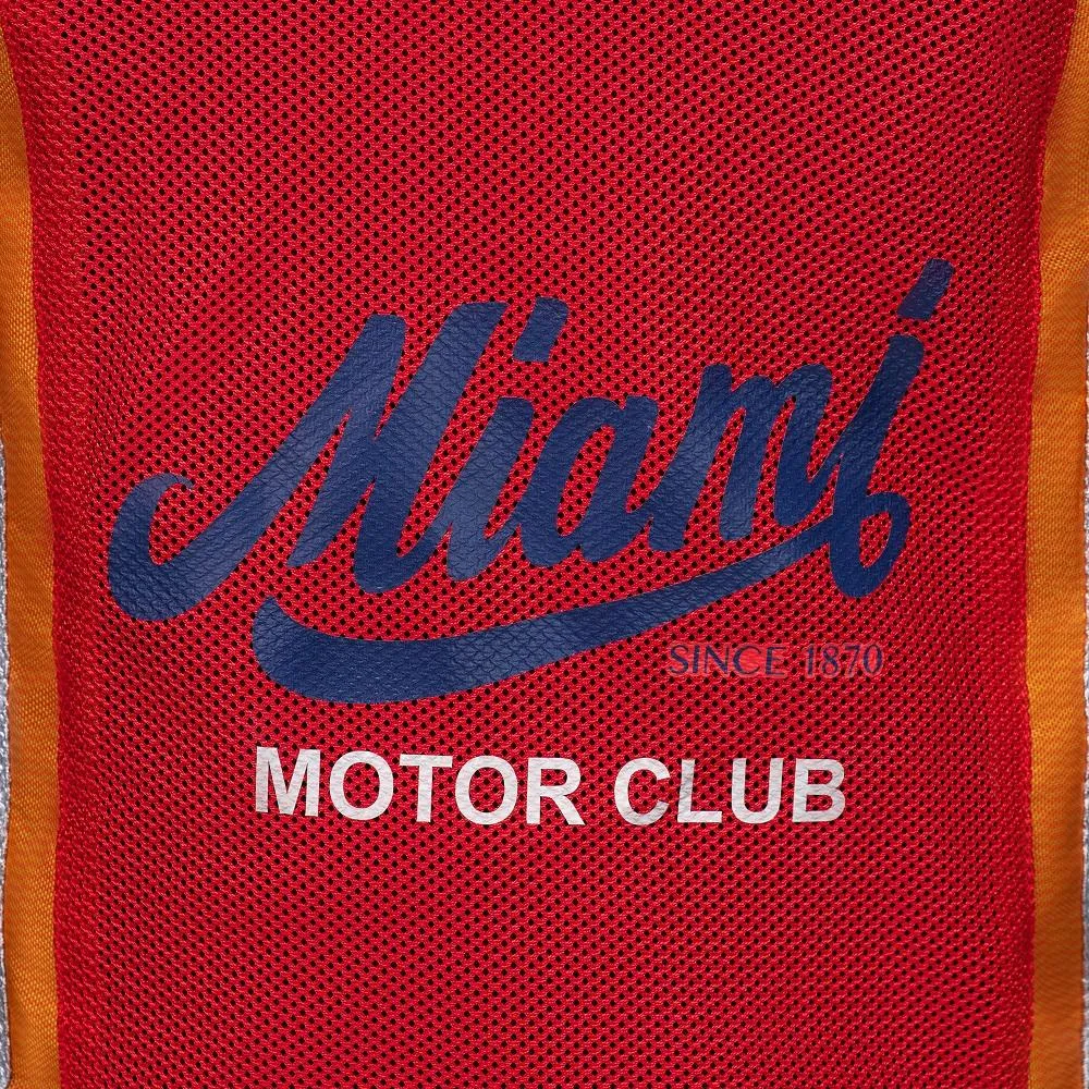 Miami Motor Club Red Fully-Protected Biker Jacket