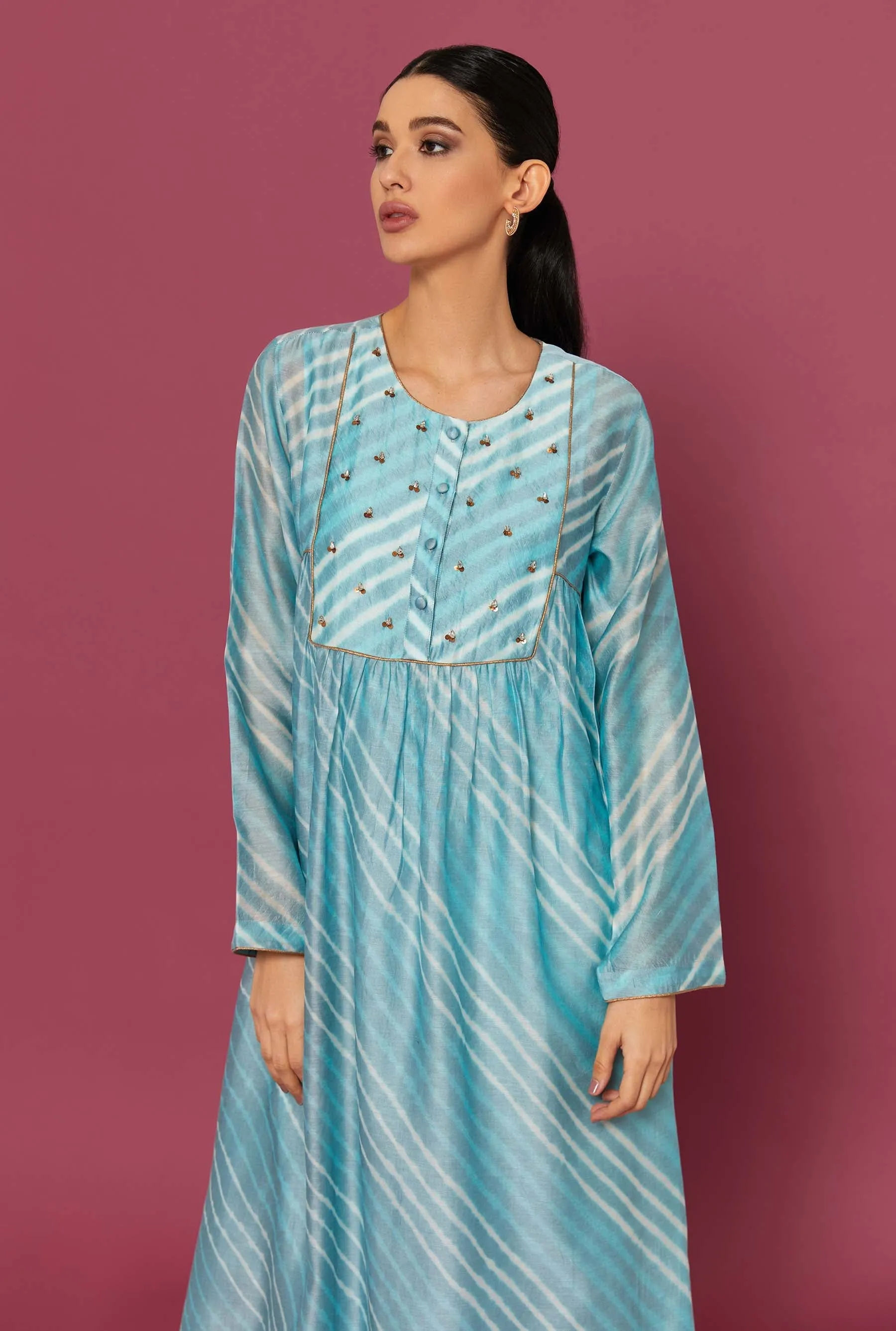 Mira Blue Kaftan