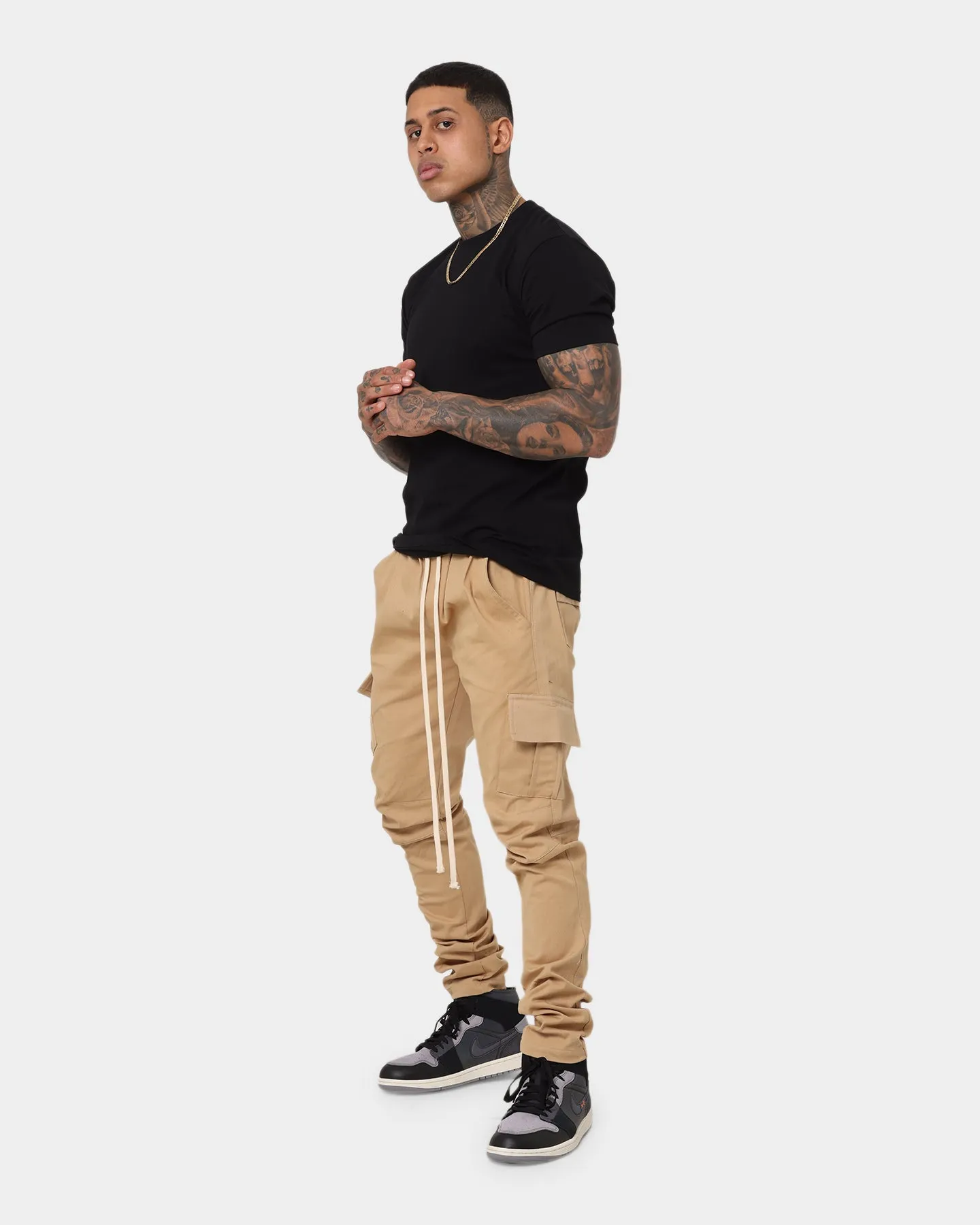 MNML Cargo Drawcord II Pants Khaki