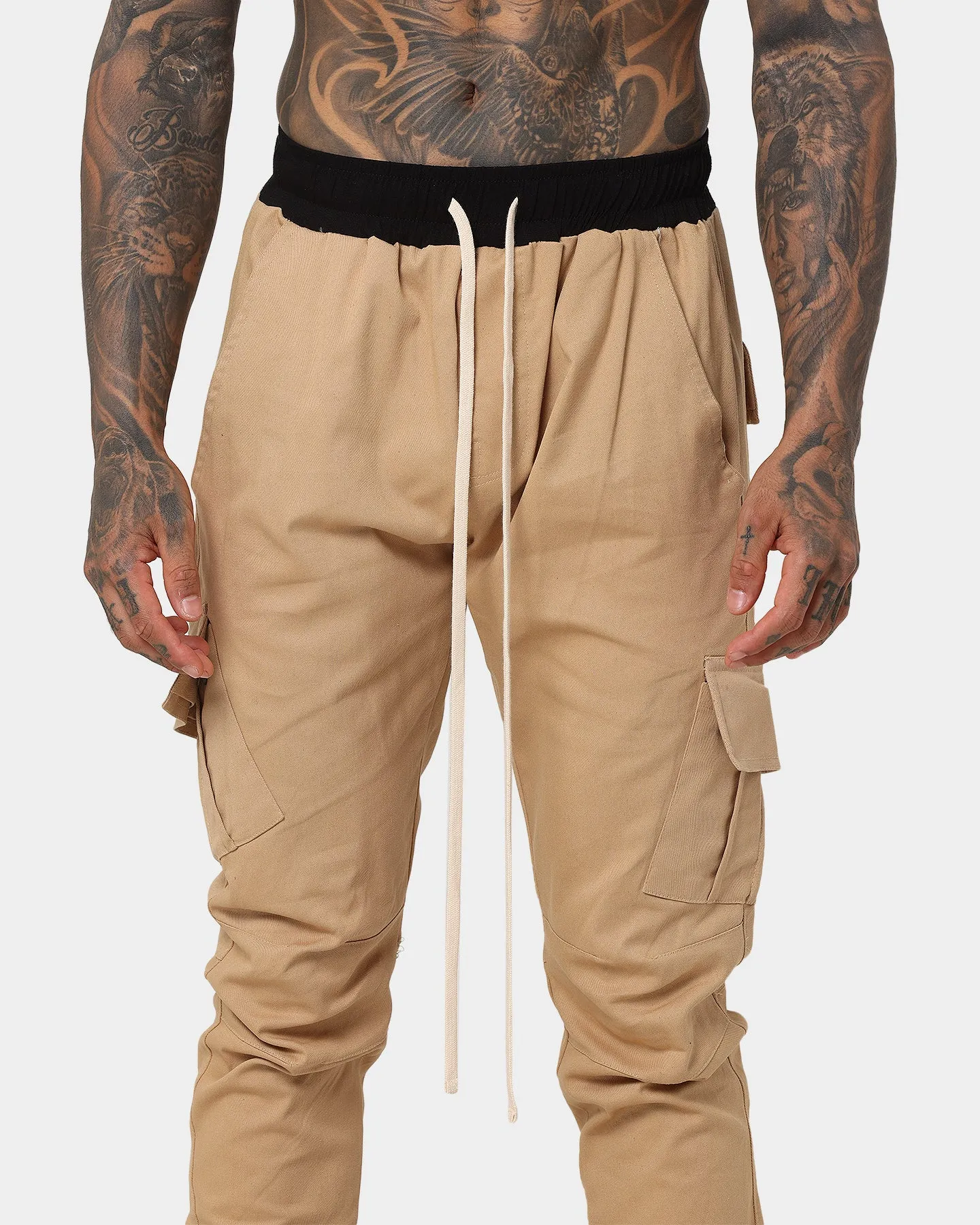 MNML Cargo Drawcord II Pants Khaki