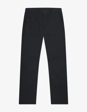 Navy Blue Wide Leg Chino Trousers