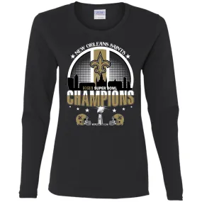 Nfl – New Orleans Saints 2019 Super Bowl Champions Football Women Long Sleeve Shirt