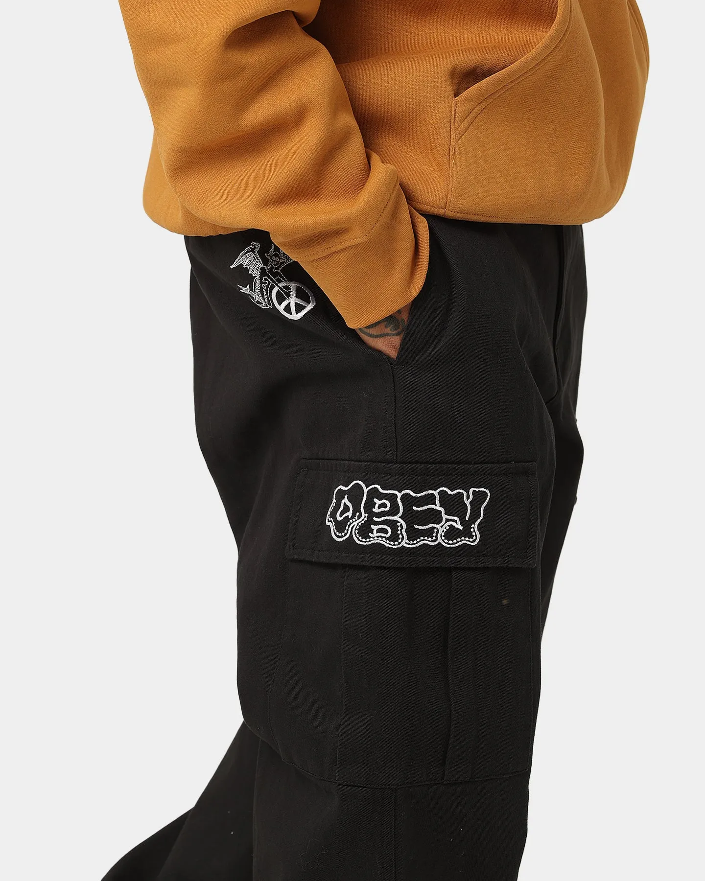 Obey Big Division Cargo Pants Black