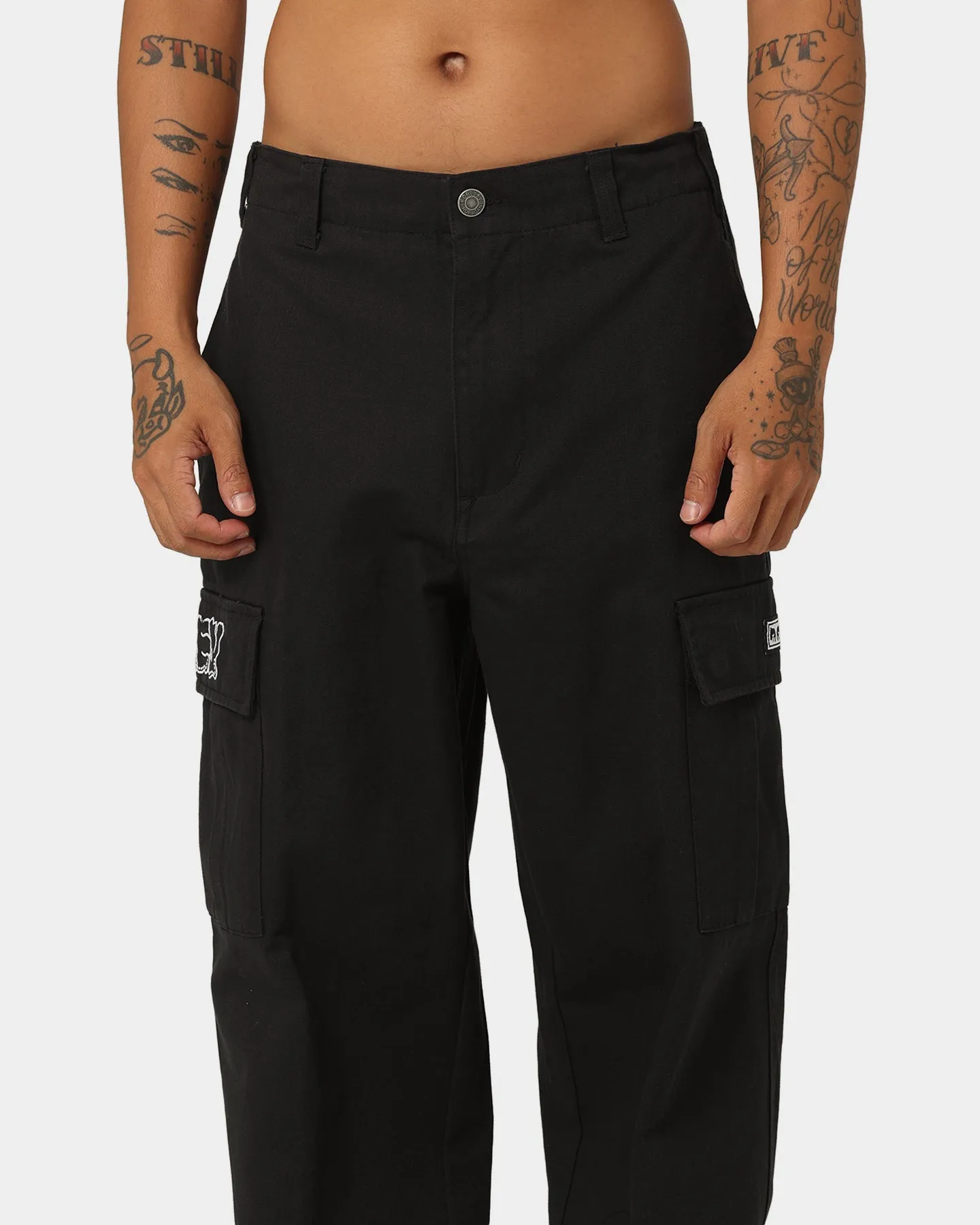 Obey Big Division Cargo Pants Black