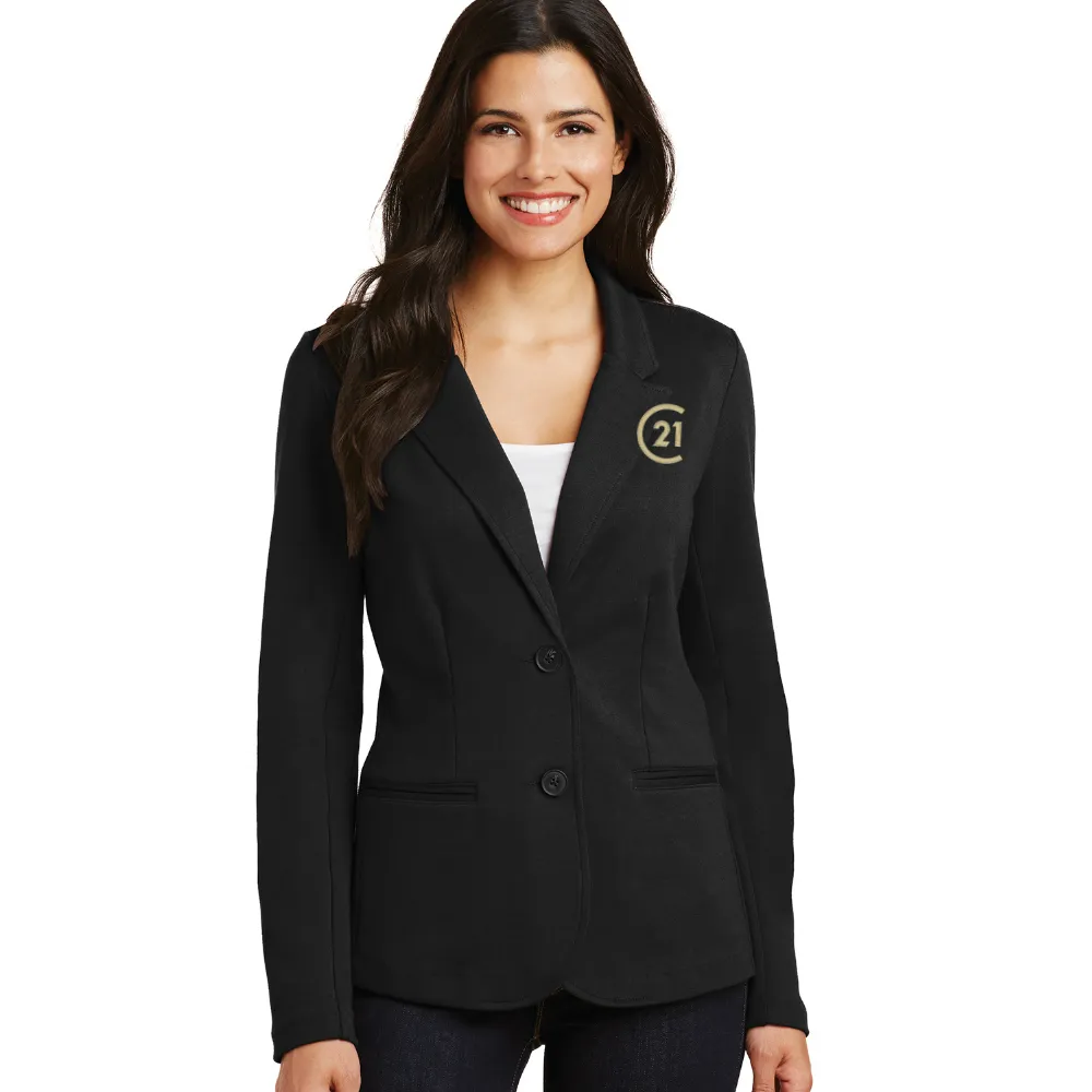 Obsessed Ladies Essential Knit Blazer