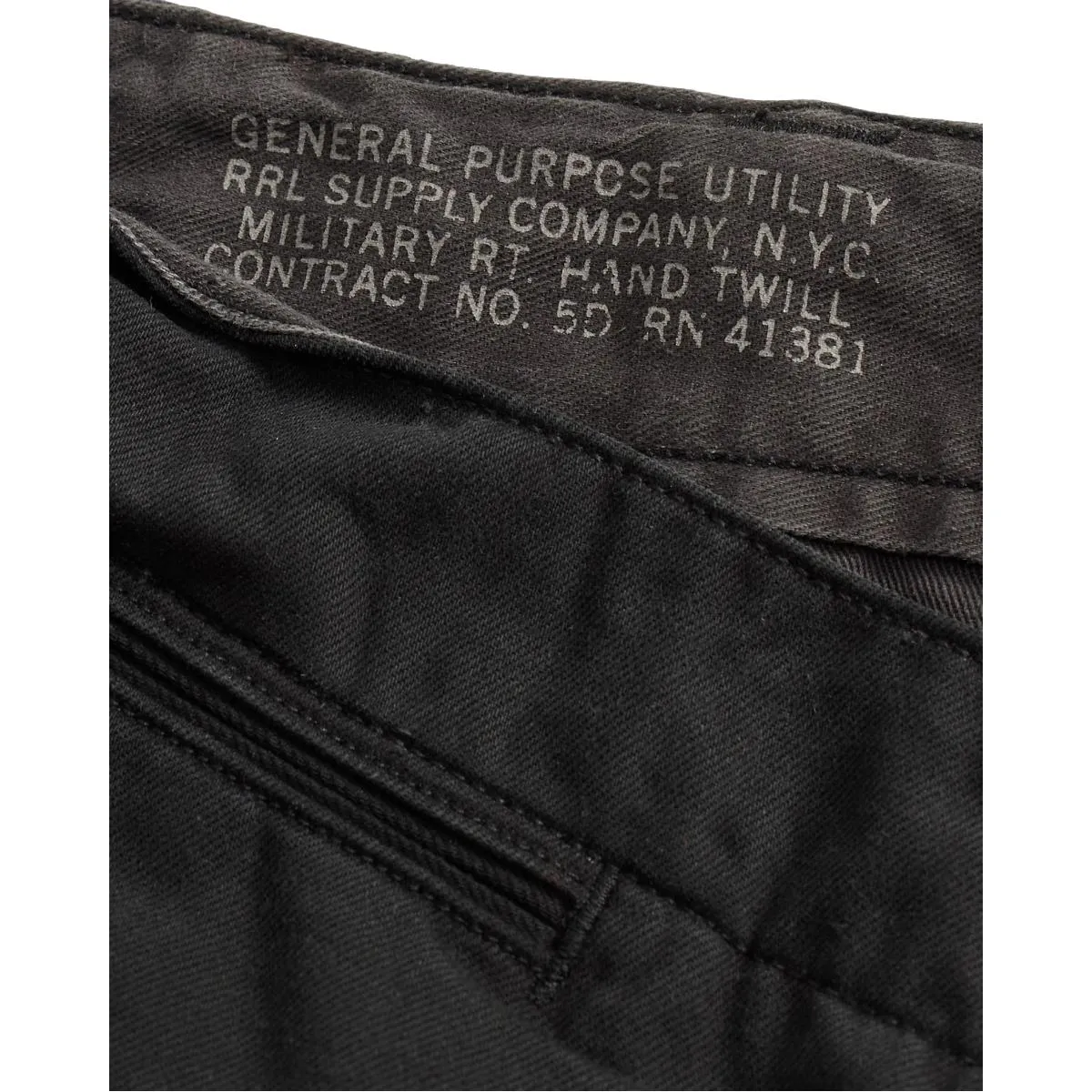 Officer Chino Pant Black