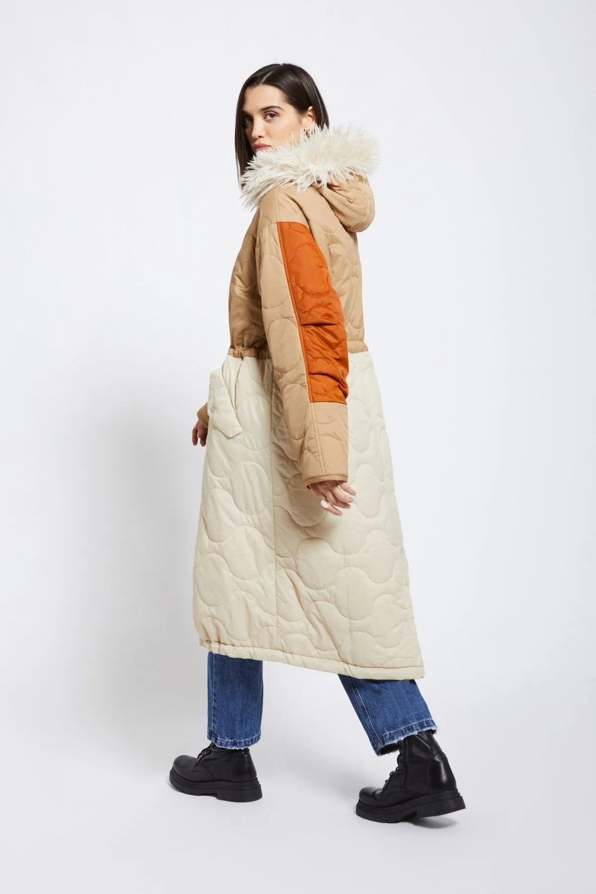 Ottod'ame Parka Collo Ecopelliccia Donna