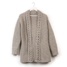 Patons Slouchy Crochet Cardigan