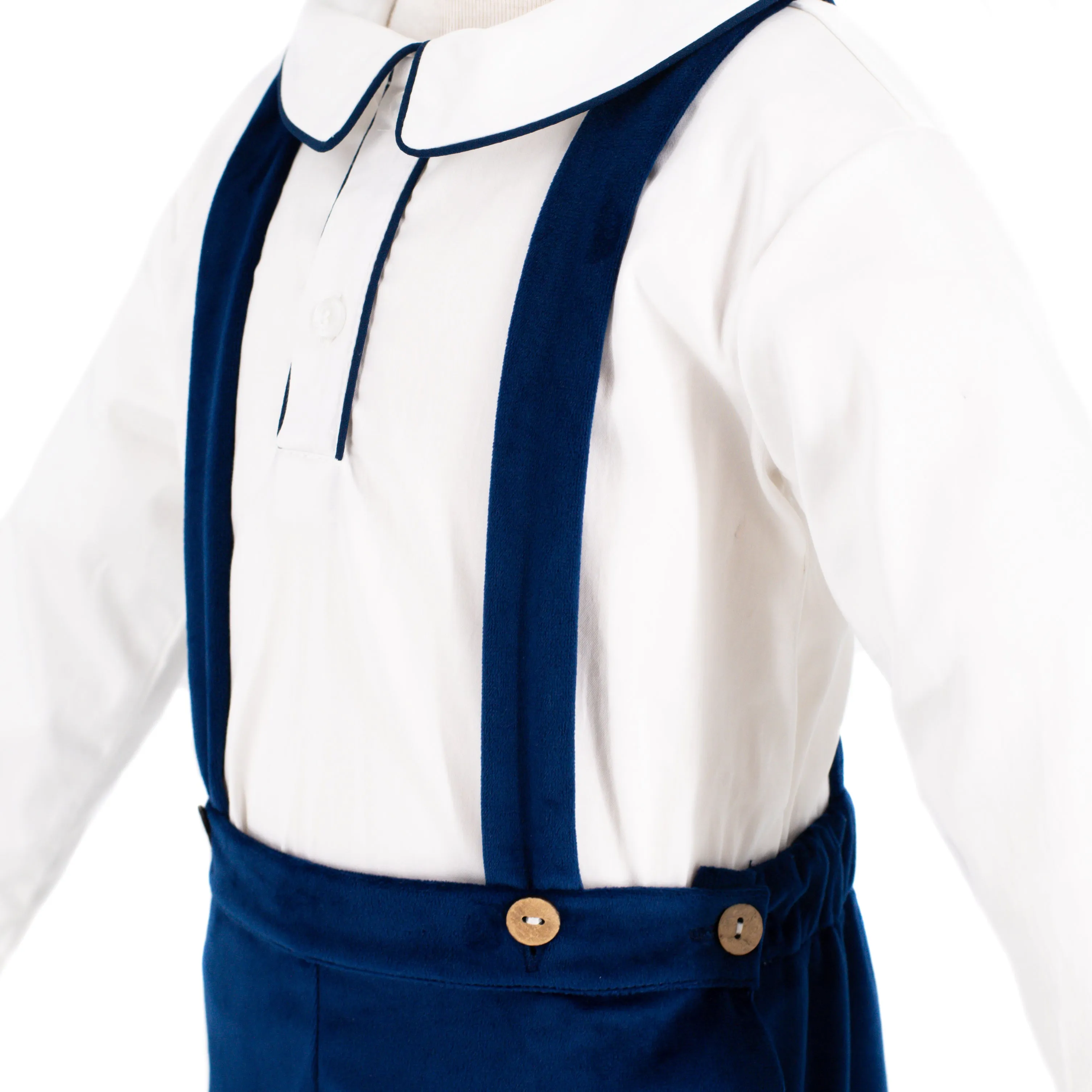 Paxton Boy Overall - Navy Velvet